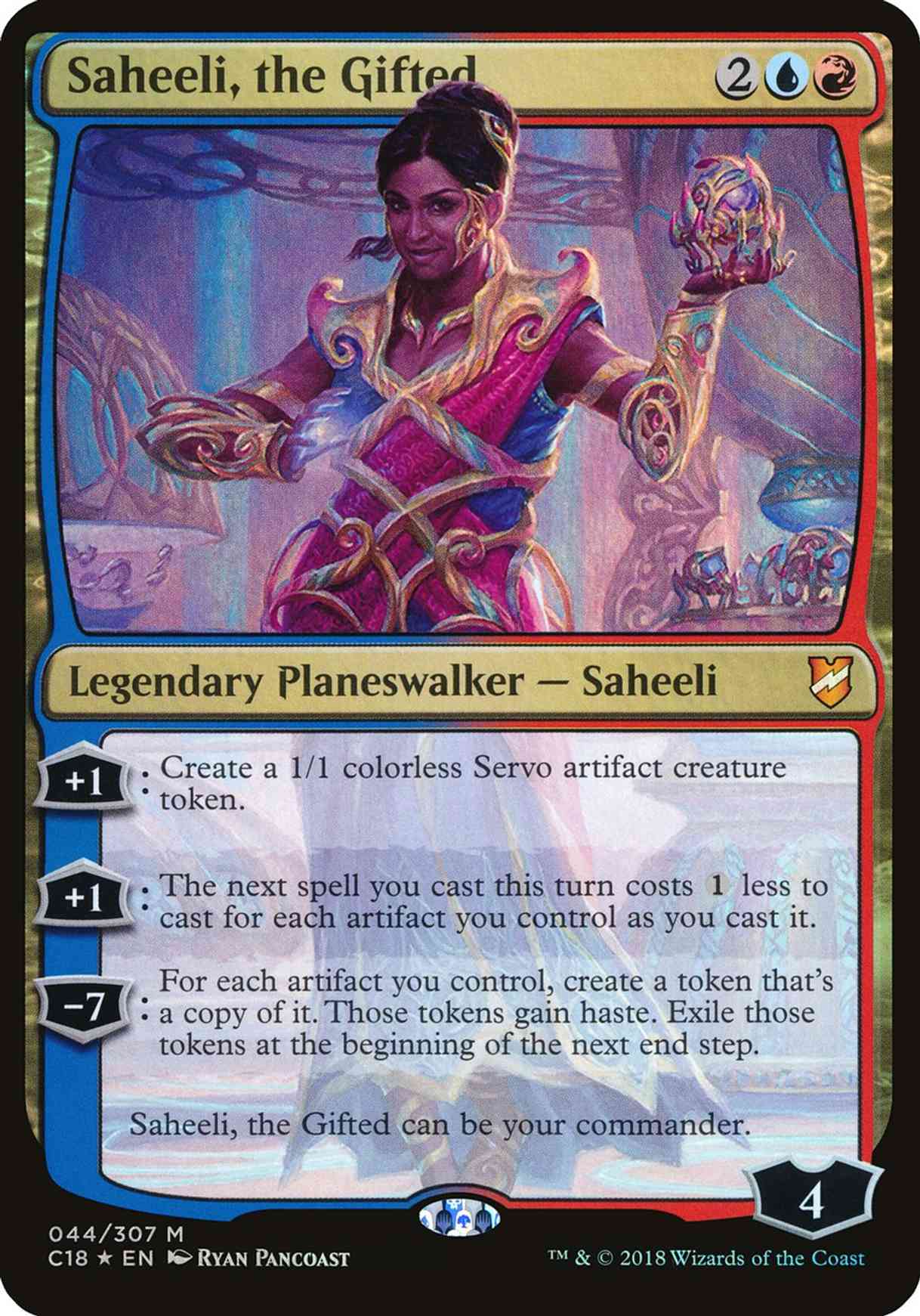 Saheeli, the Gifted (Commander 2018) magic card front