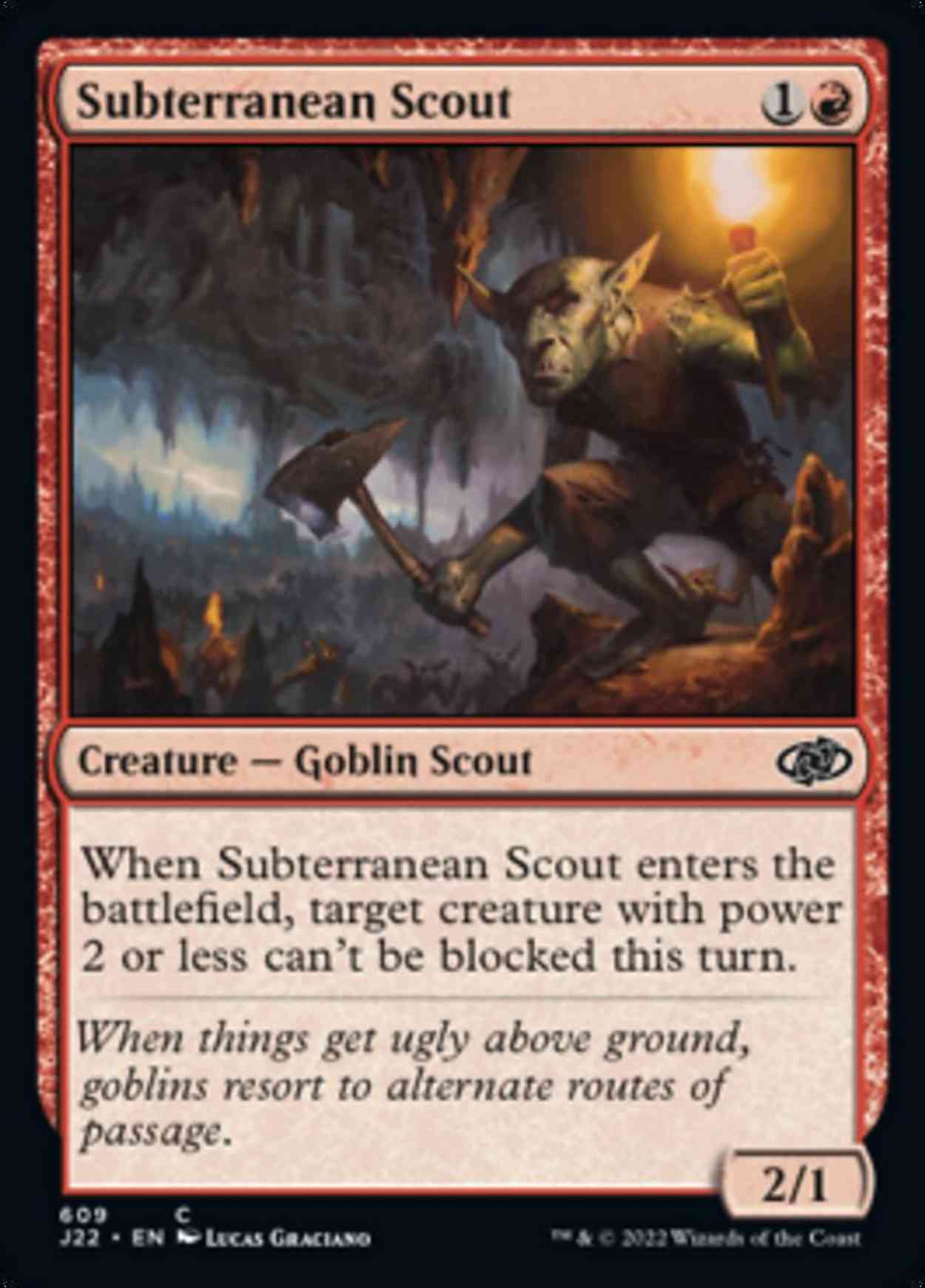 Subterranean Scout magic card front