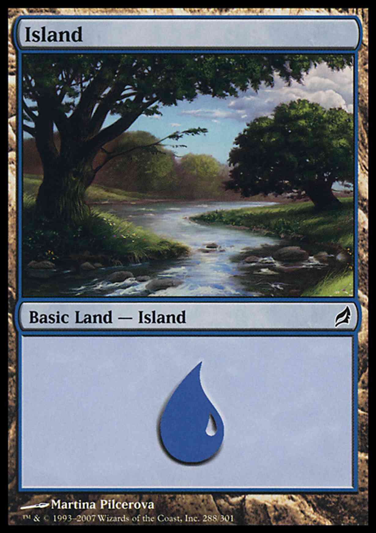 Island (288) magic card front