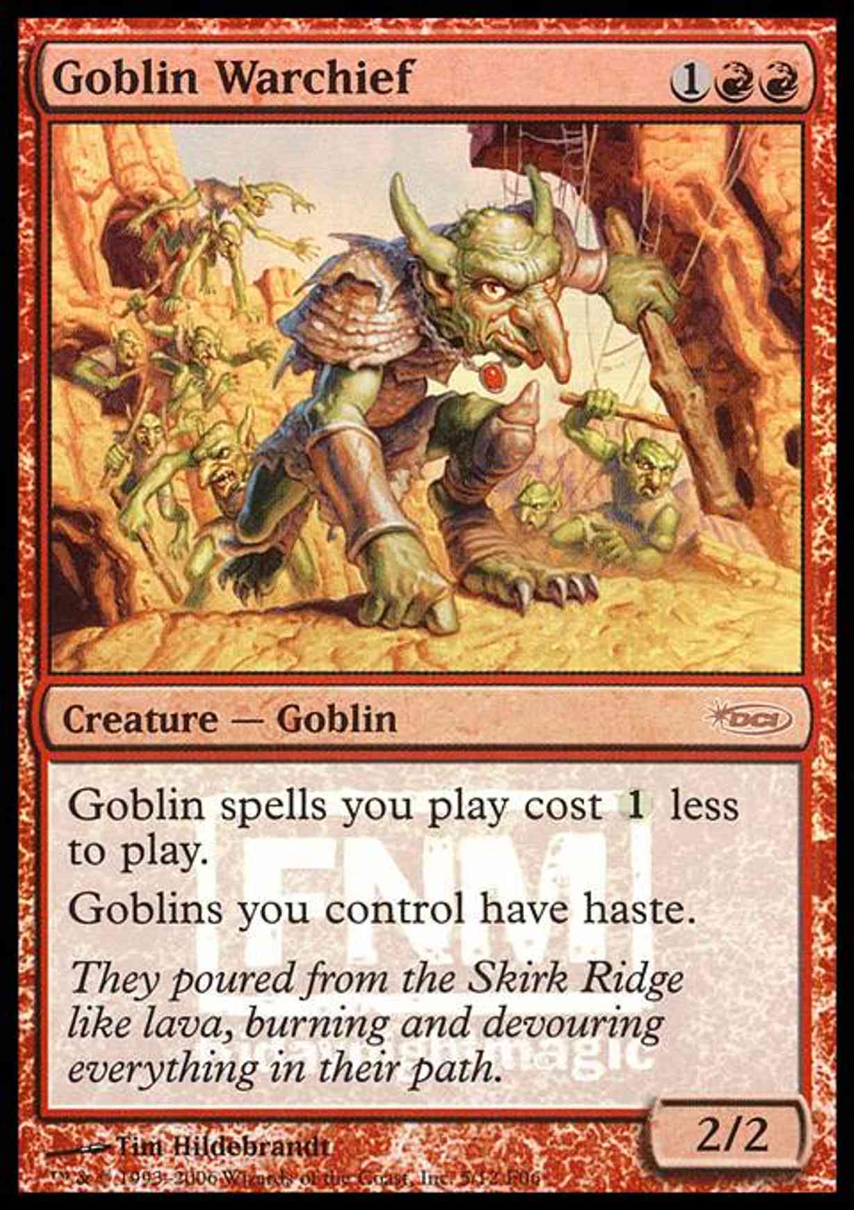 Goblin Warchief (2006) magic card front