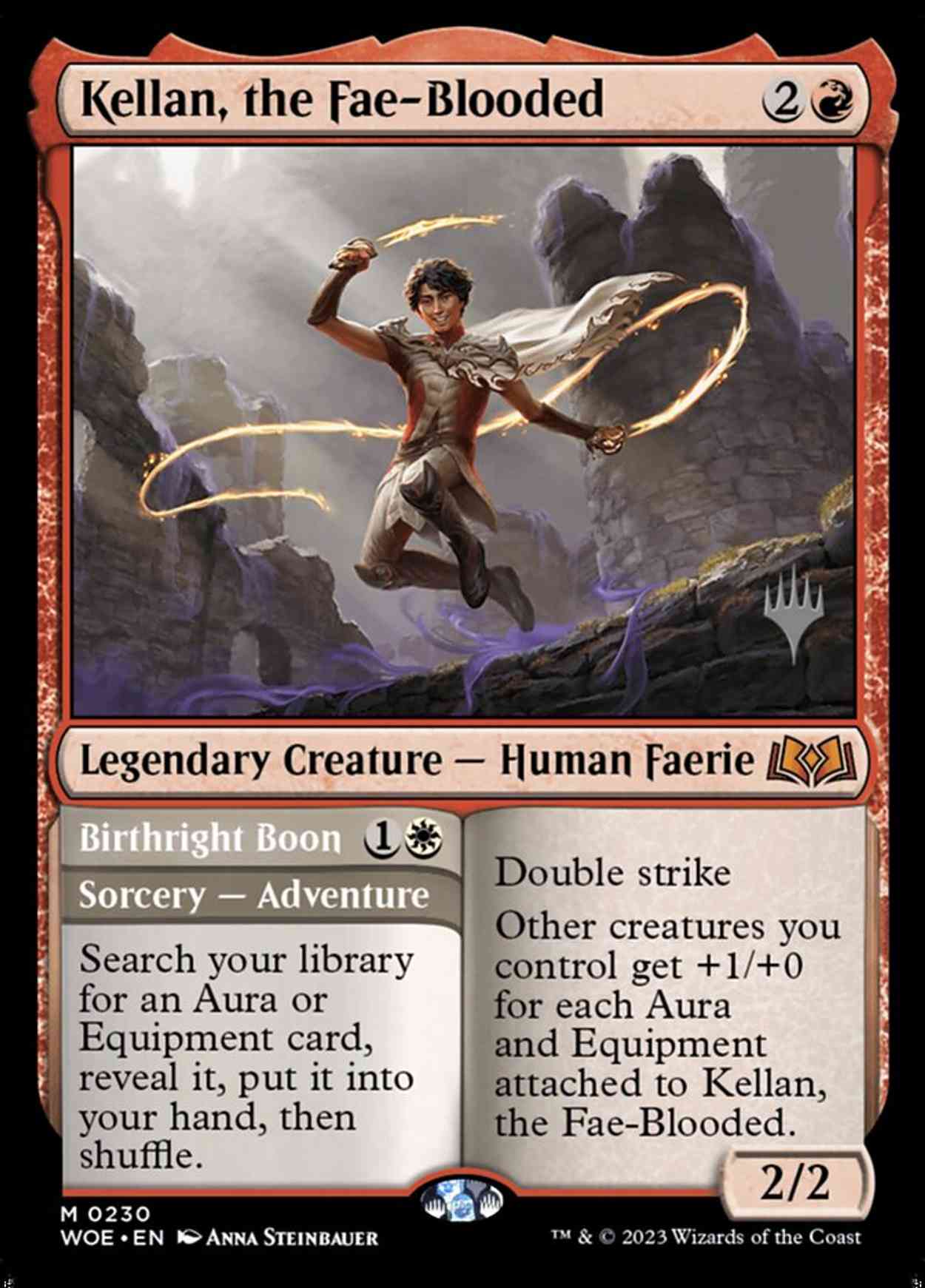 Kellan, the Fae-Blooded magic card front