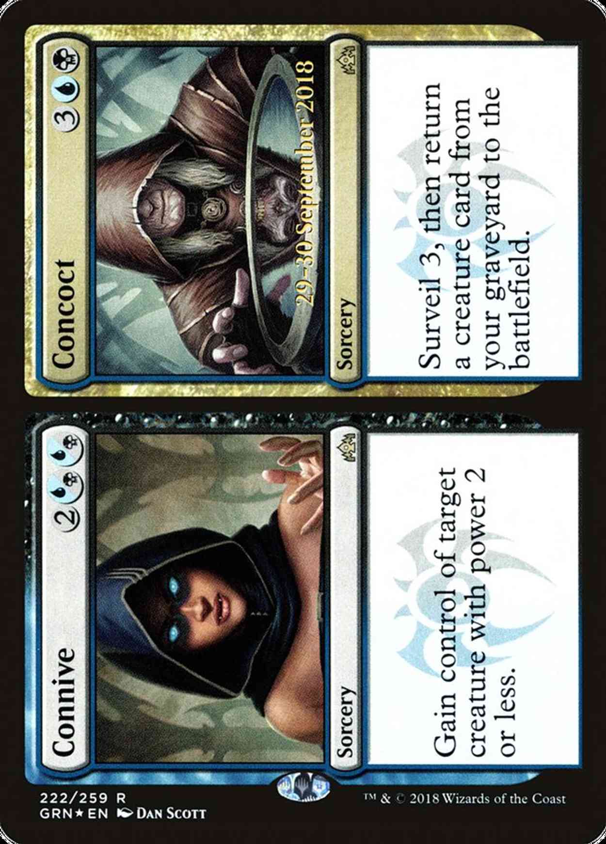 Connive // Concoct magic card front