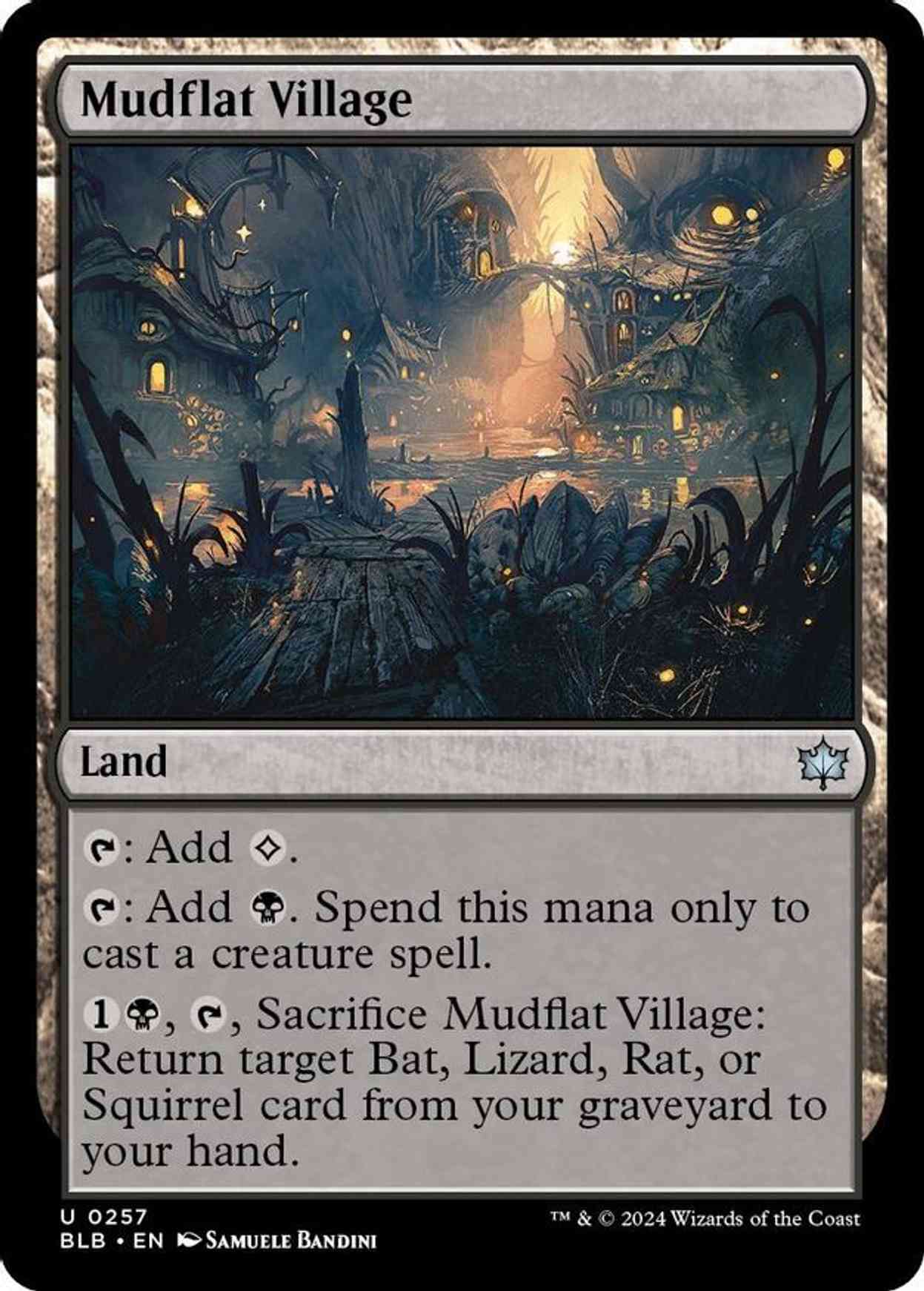 Mudflat Village magic card front