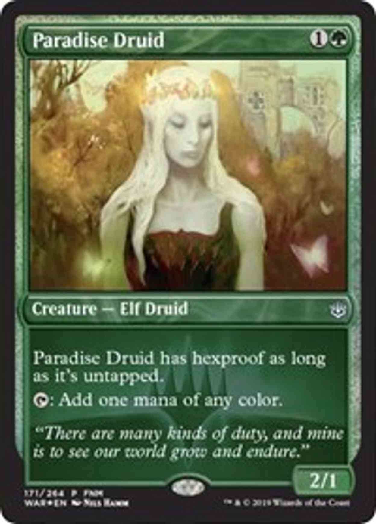 Paradise Druid magic card front