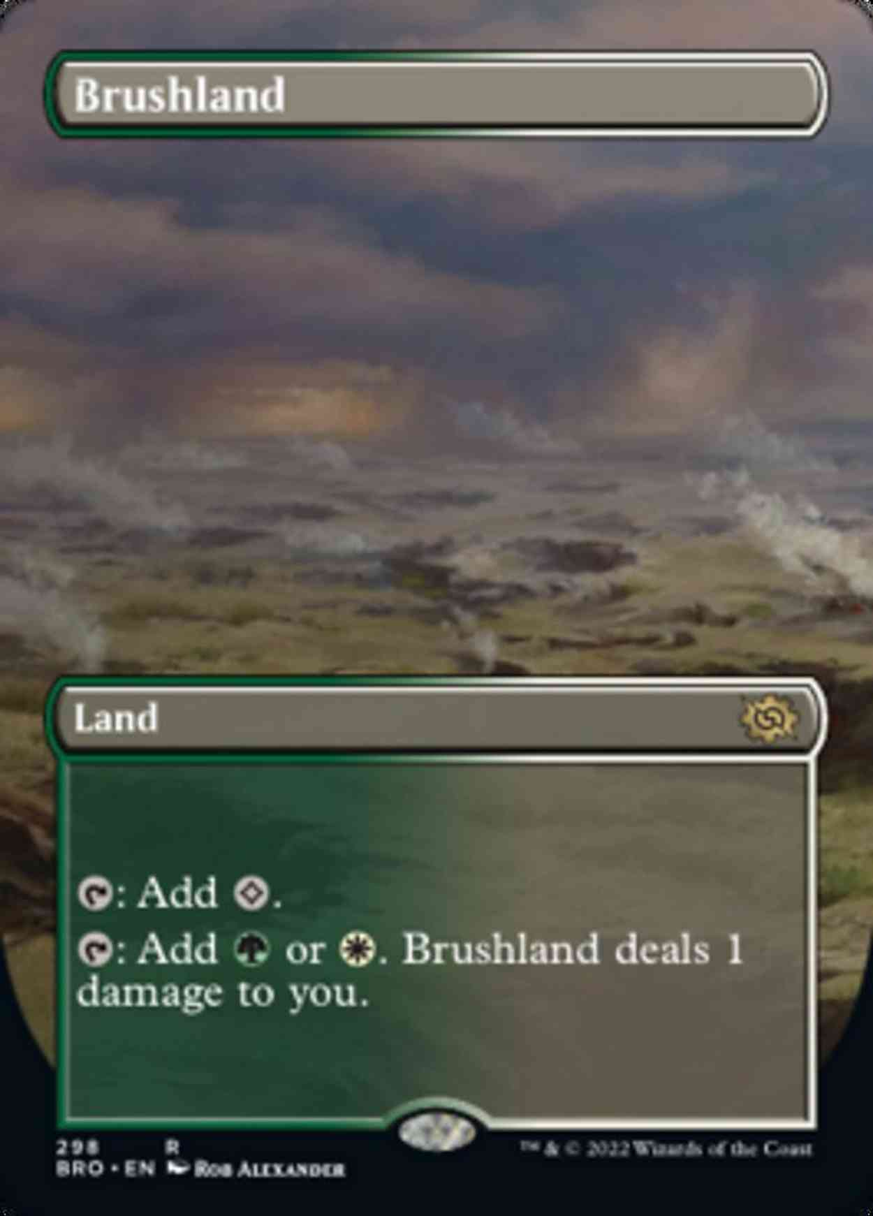 Brushland (Borderless) magic card front