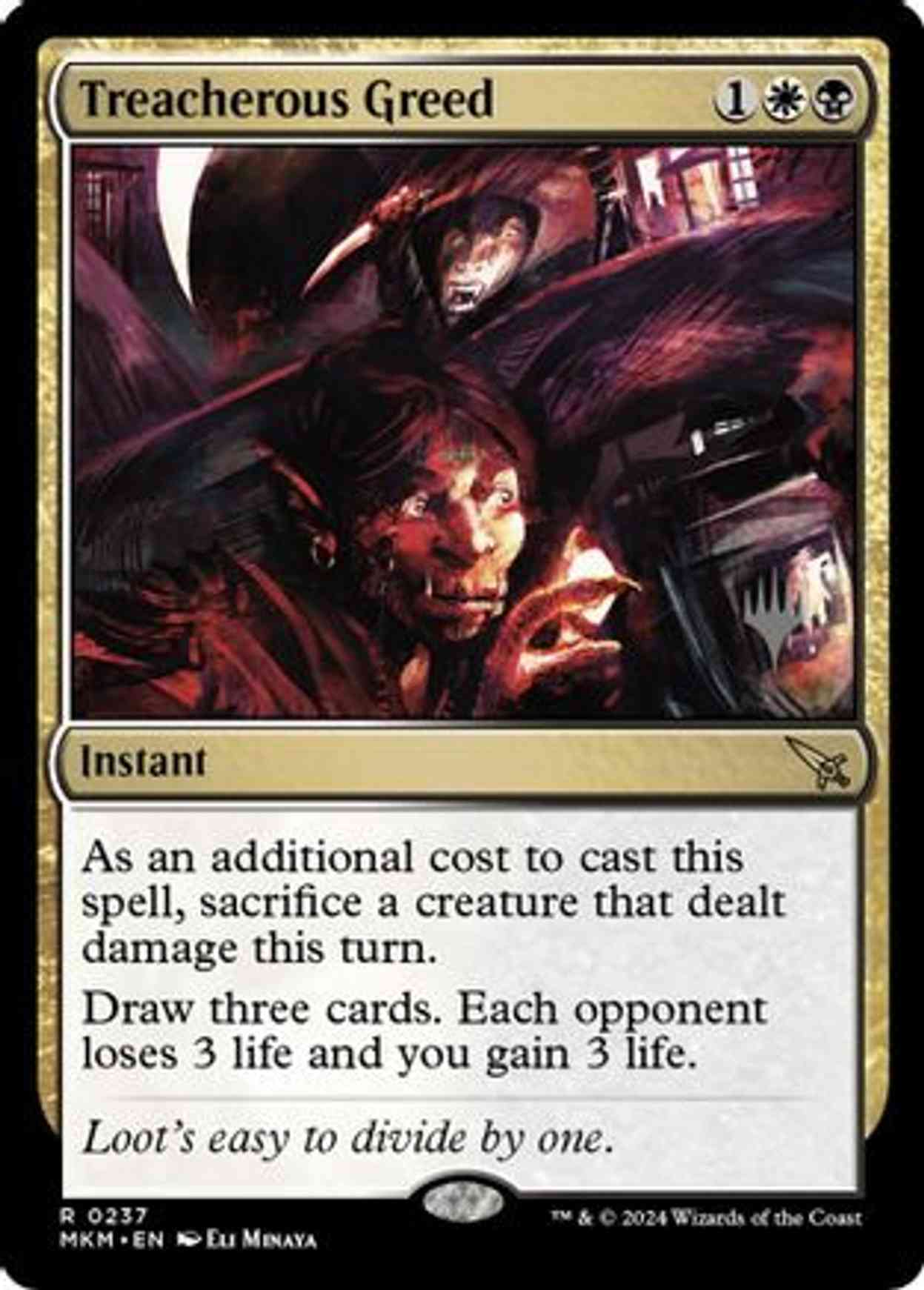 Treacherous Greed magic card front