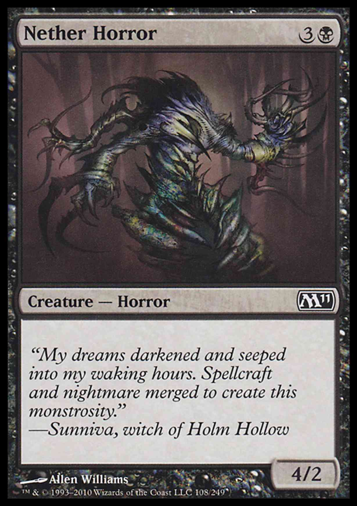 Nether Horror magic card front