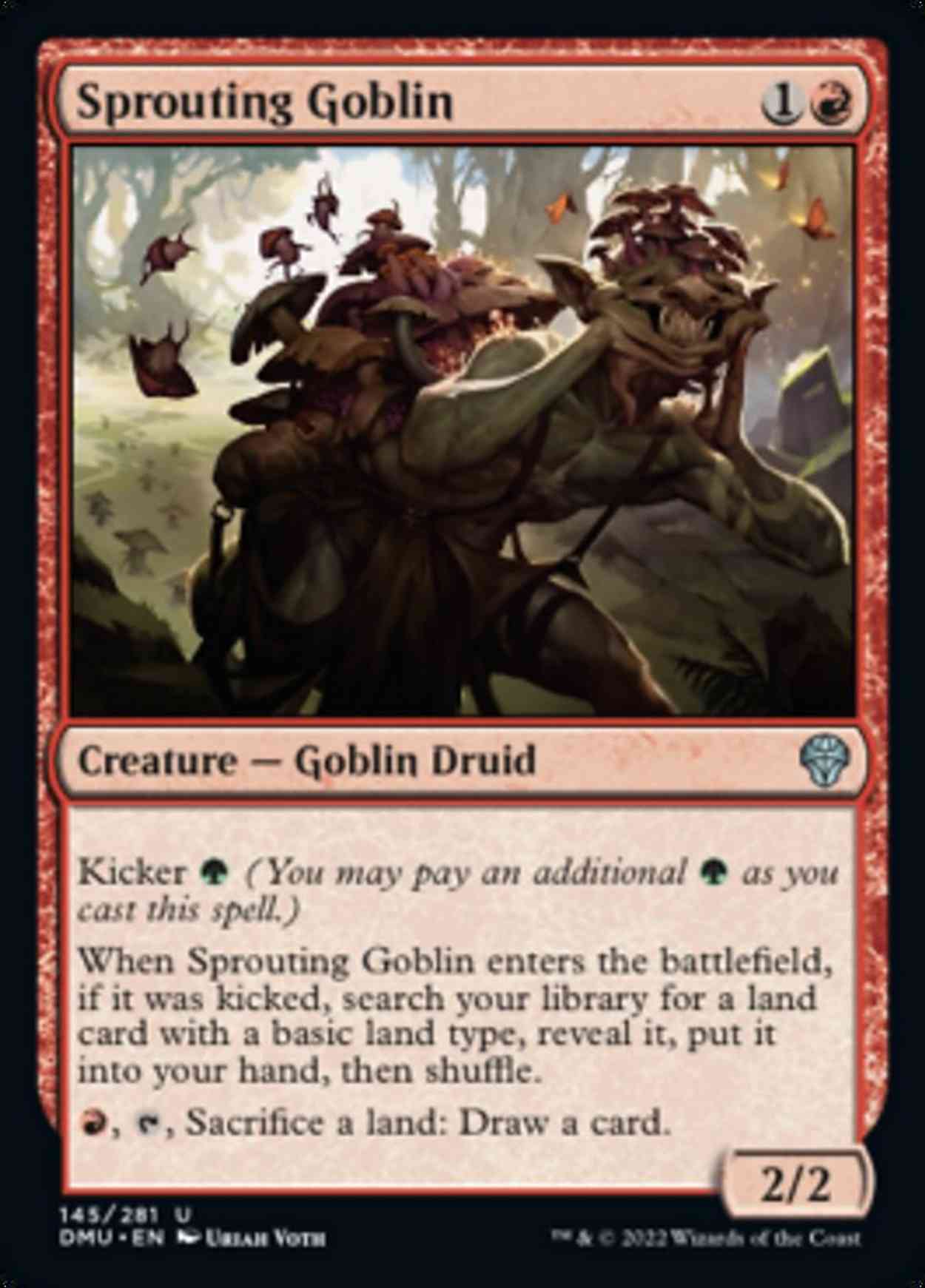 Sprouting Goblin magic card front