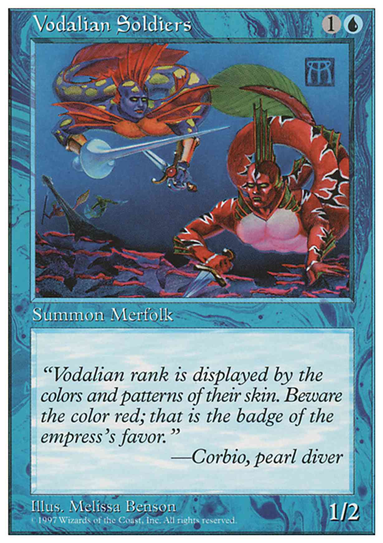 Vodalian Soldiers magic card front
