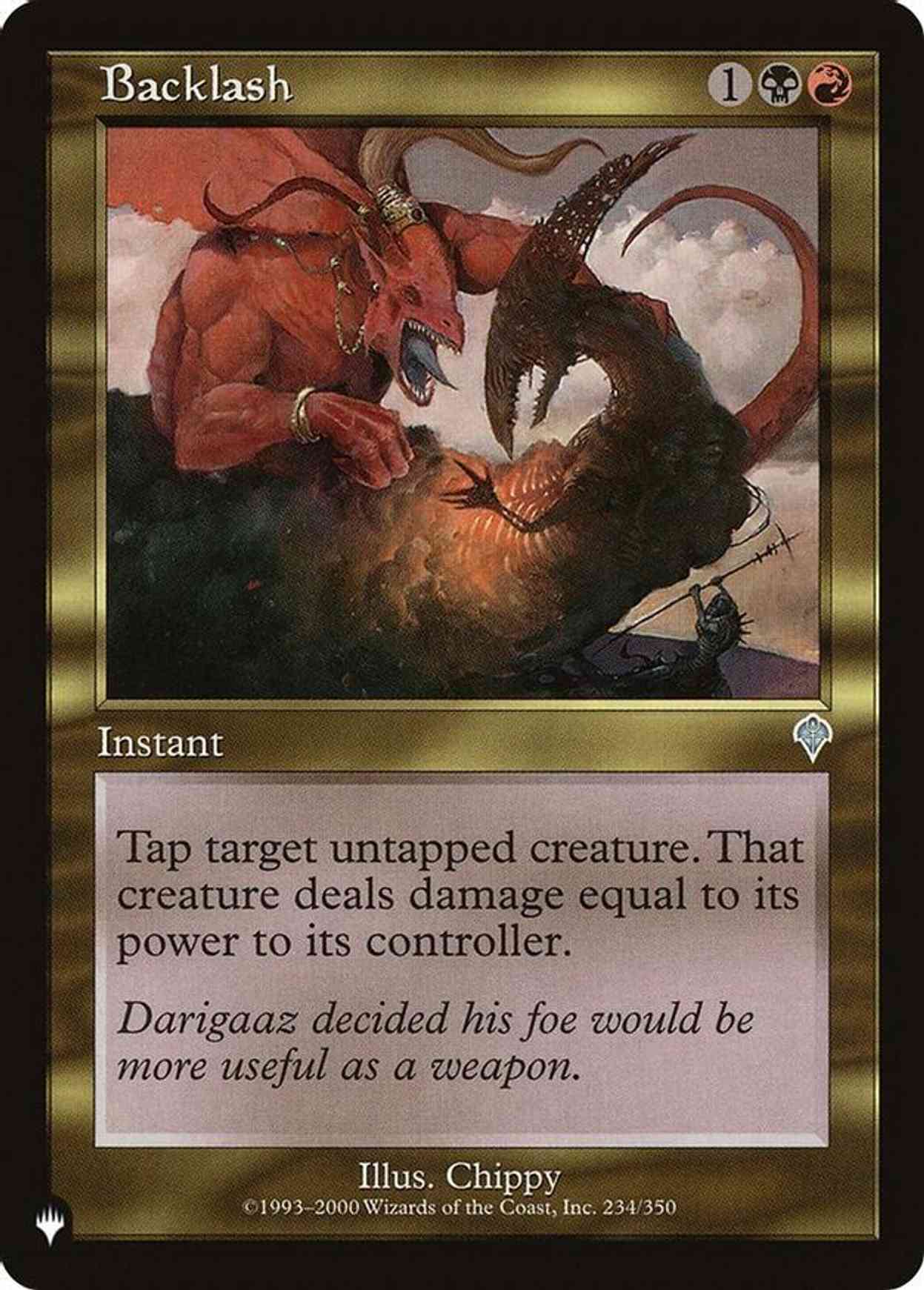 Backlash magic card front