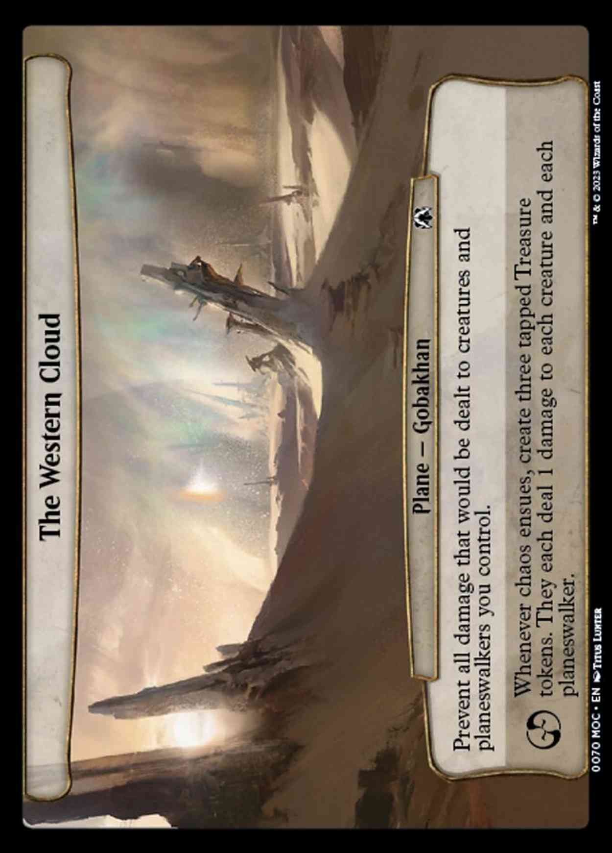 The Western Cloud magic card front