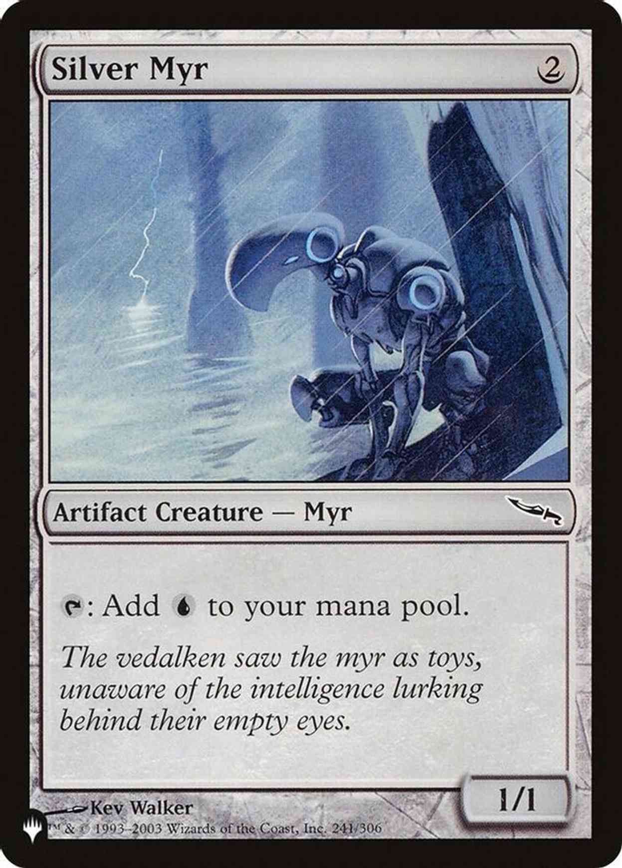 Silver Myr magic card front