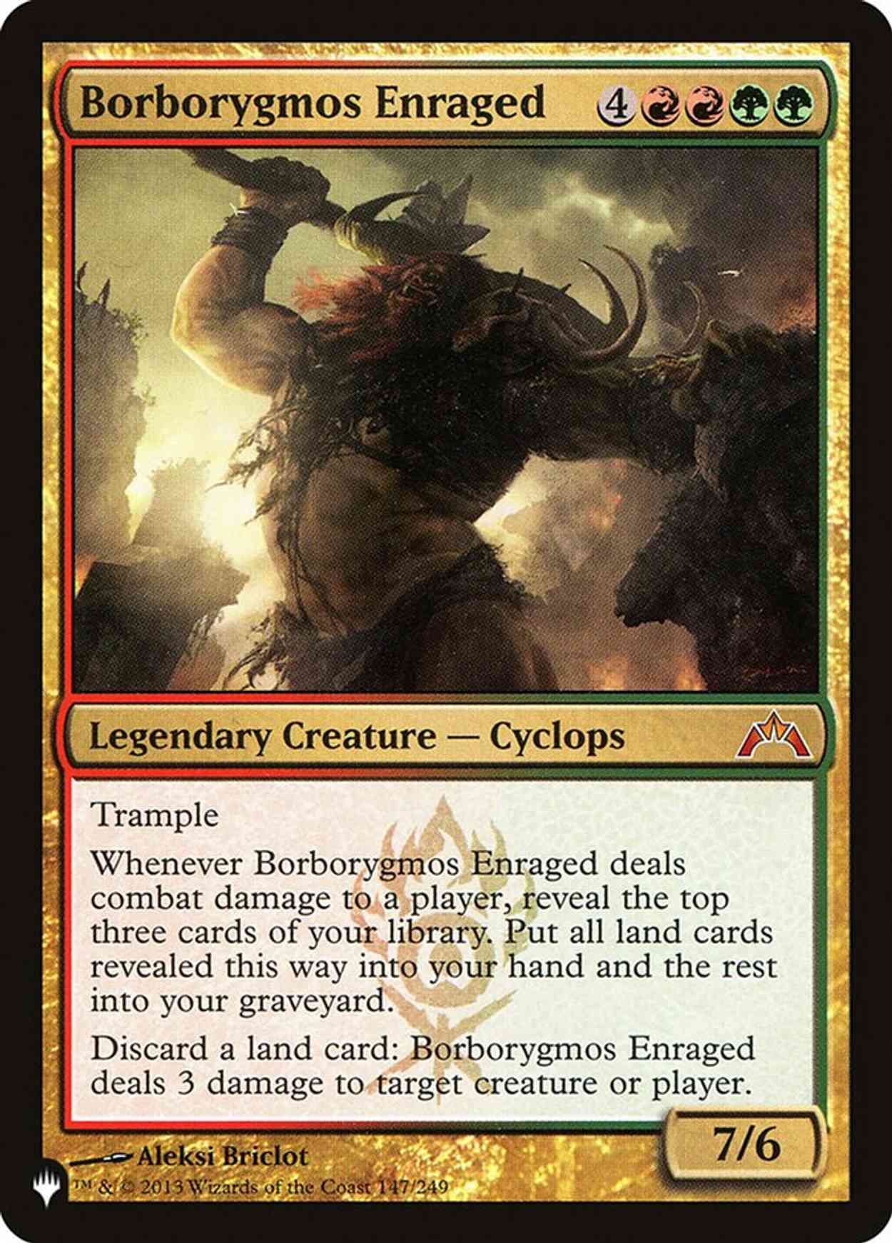 Borborygmos Enraged magic card front