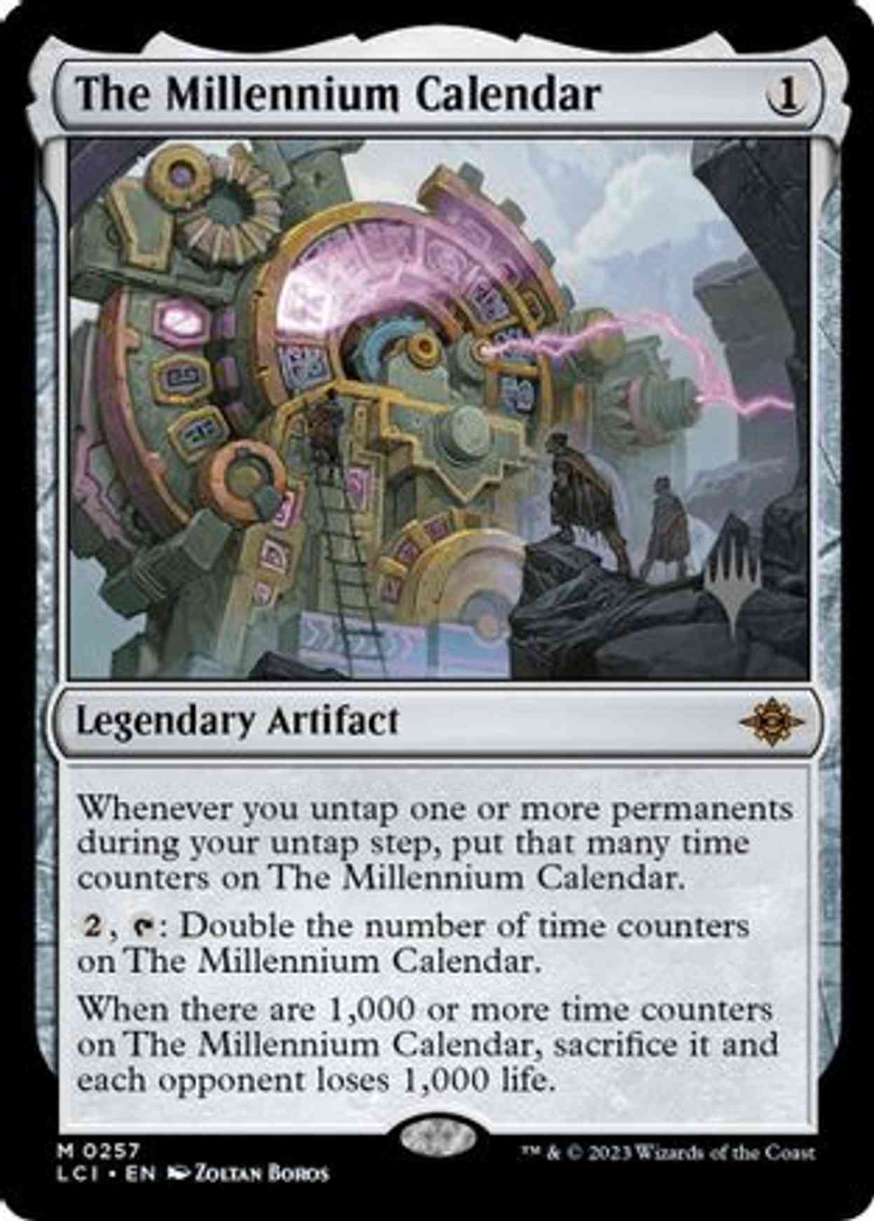 The Millennium Calendar magic card front