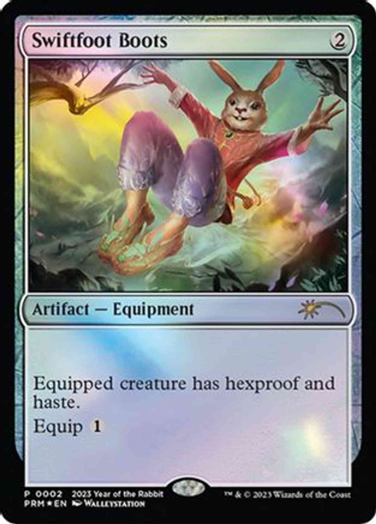 Swiftfoot Boots (Year of the Rabbit 2023) magic card front