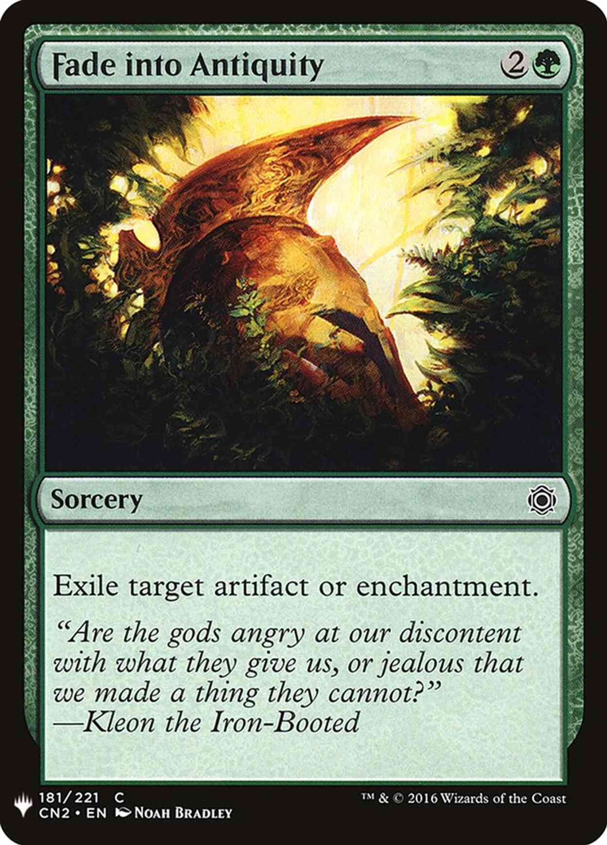 Fade into Antiquity magic card front