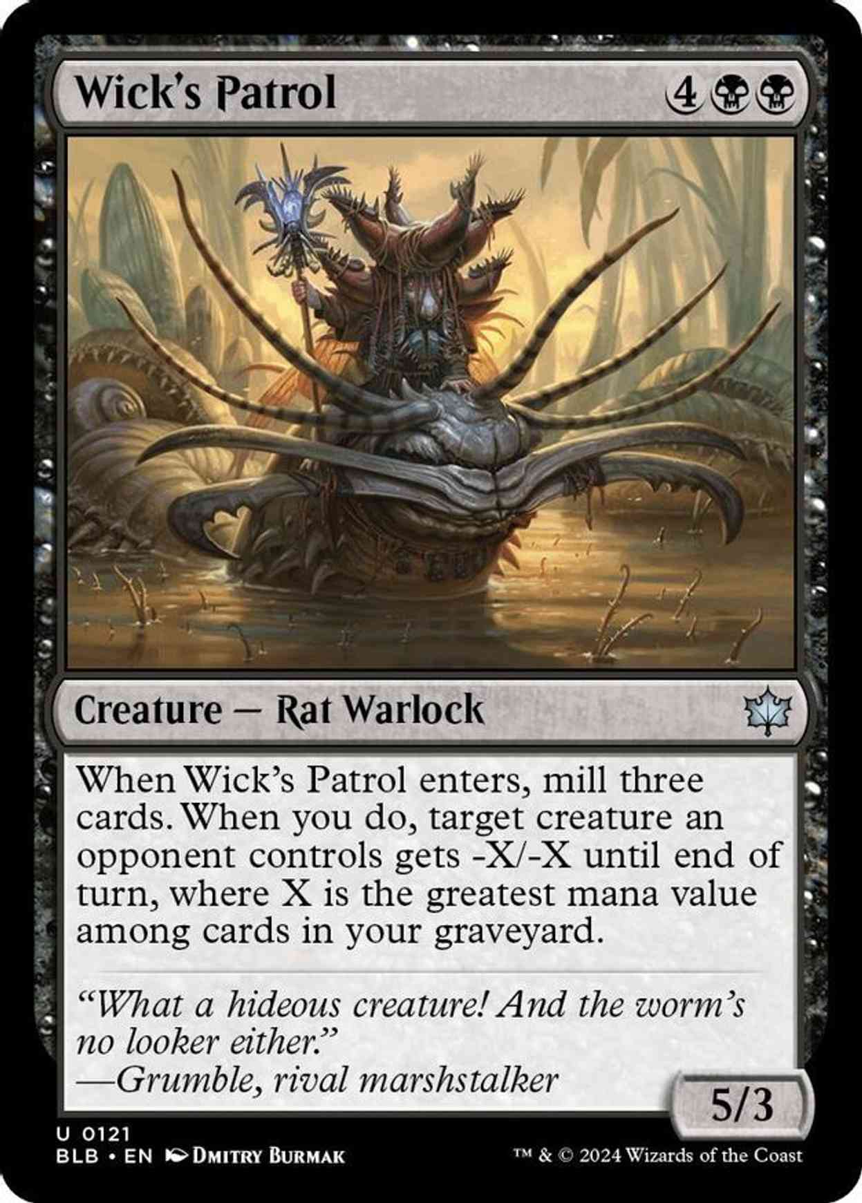 Wick's Patrol magic card front