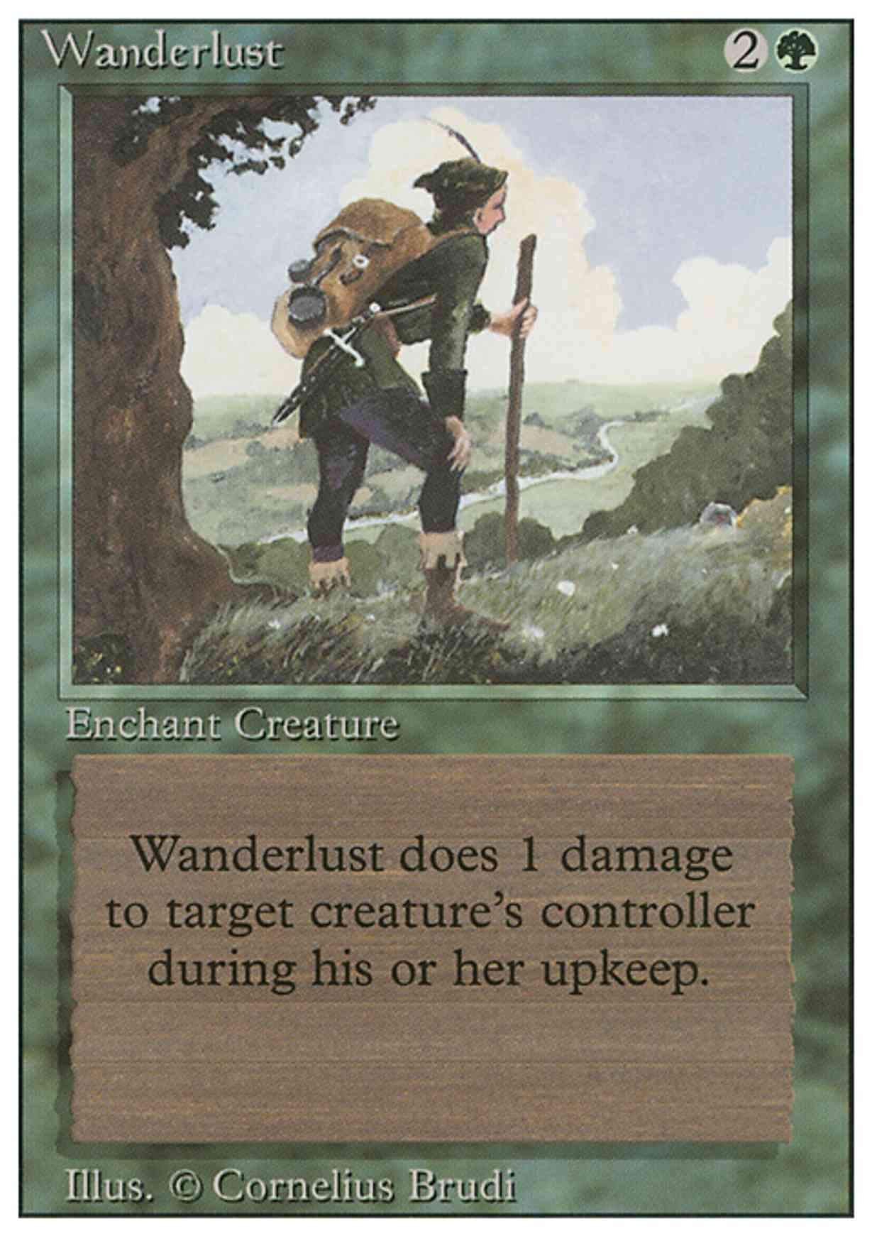Wanderlust magic card front