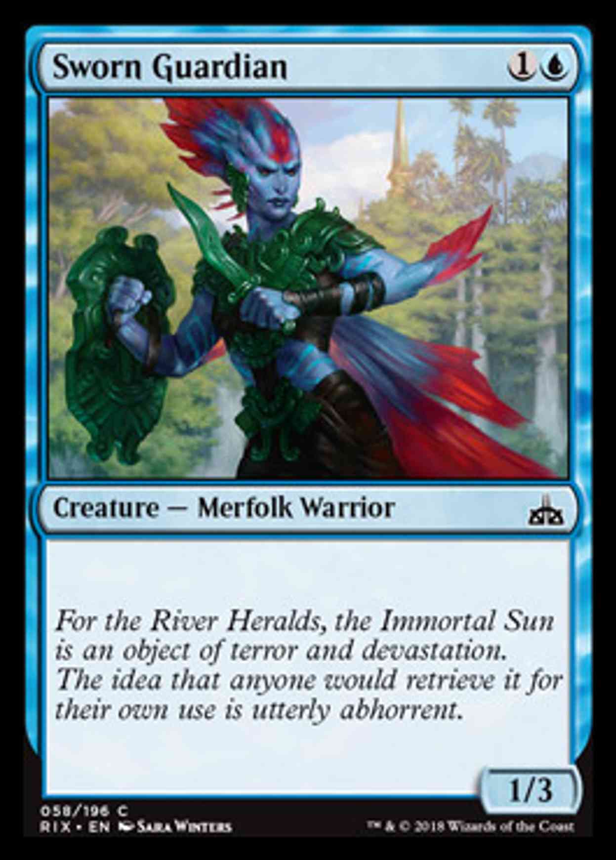 Sworn Guardian magic card front