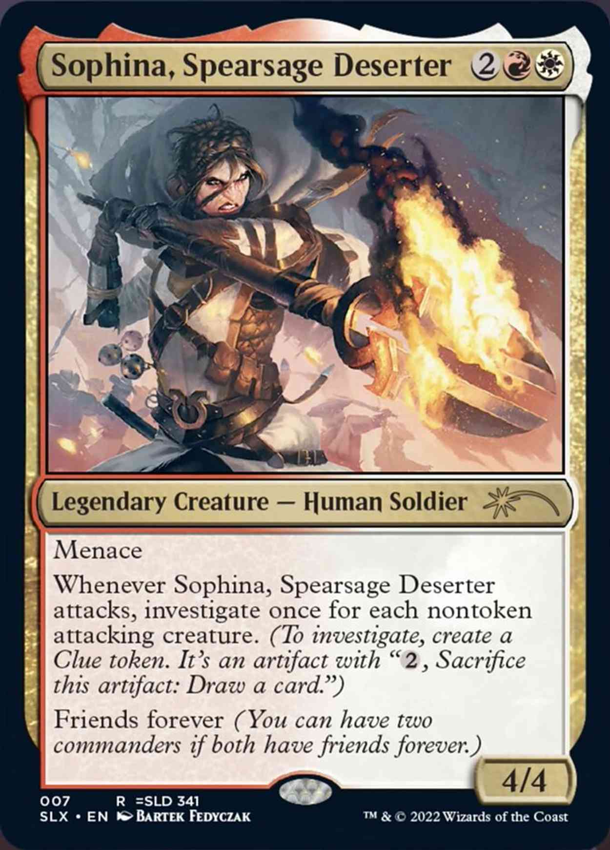 Sophina, Spearsage Deserter magic card front