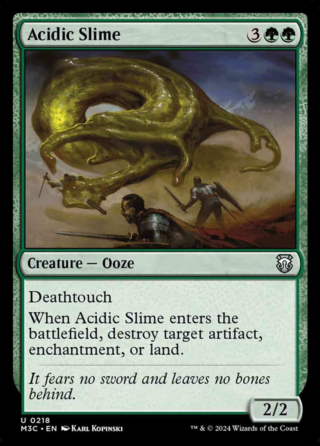 Acidic Slime magic card front