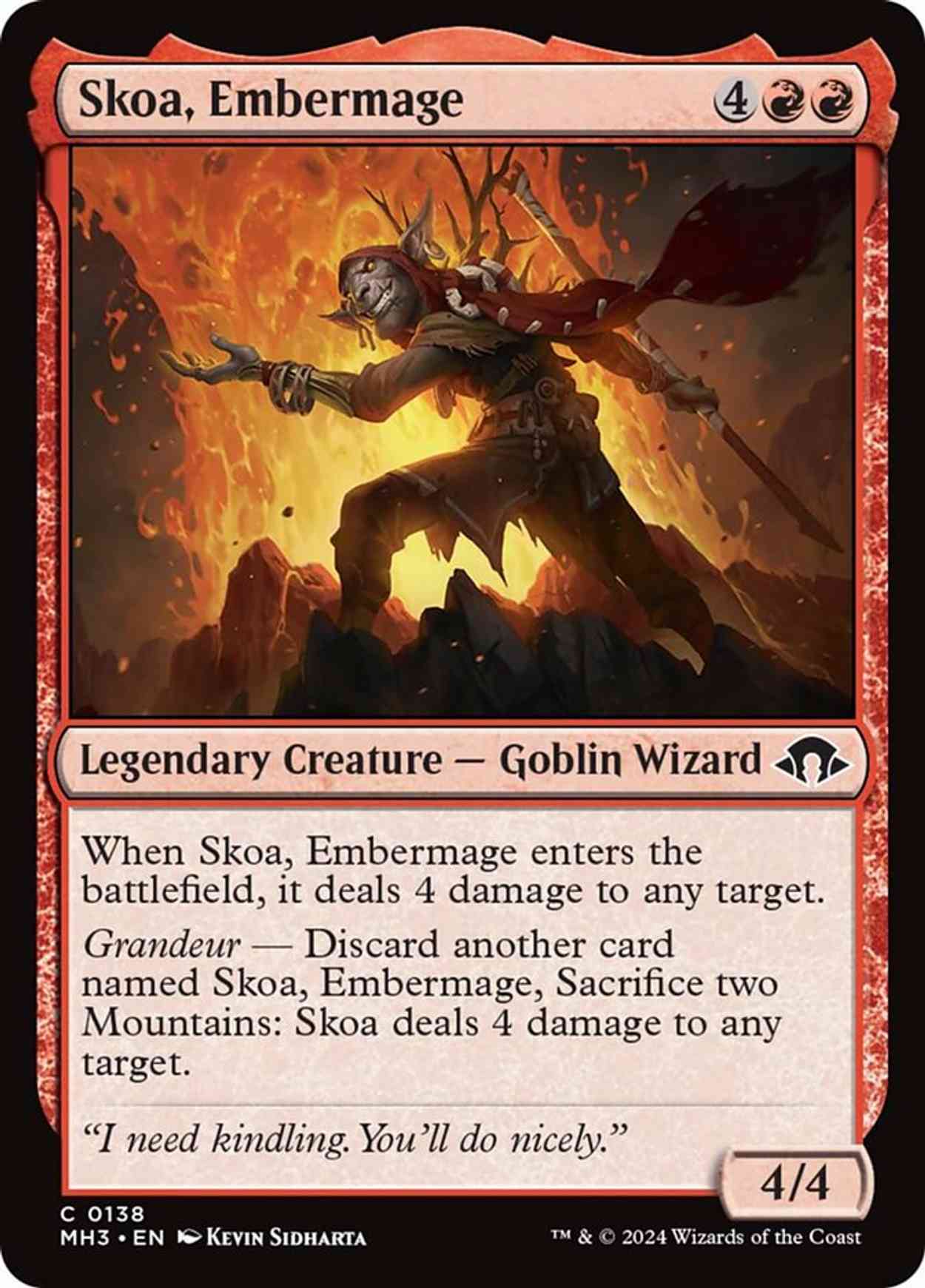 Skoa, Embermage magic card front