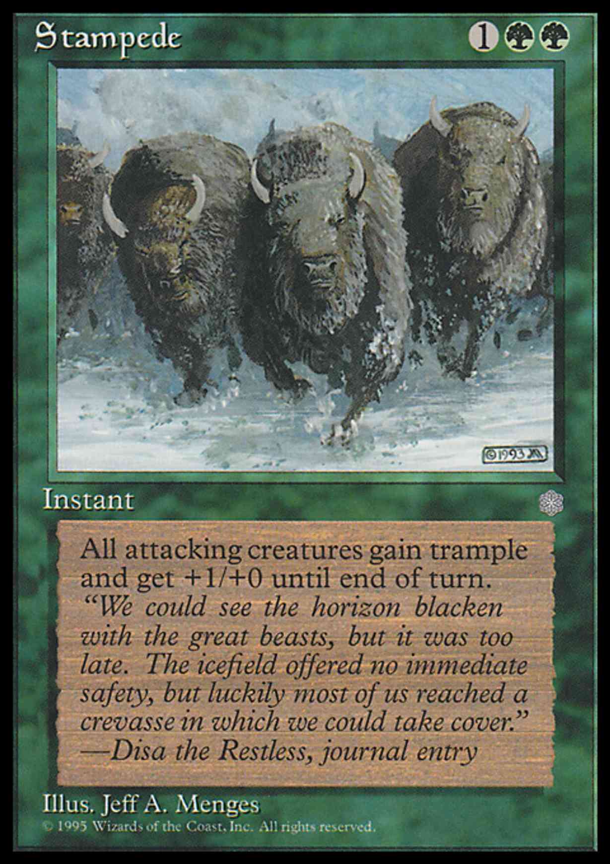 Stampede magic card front