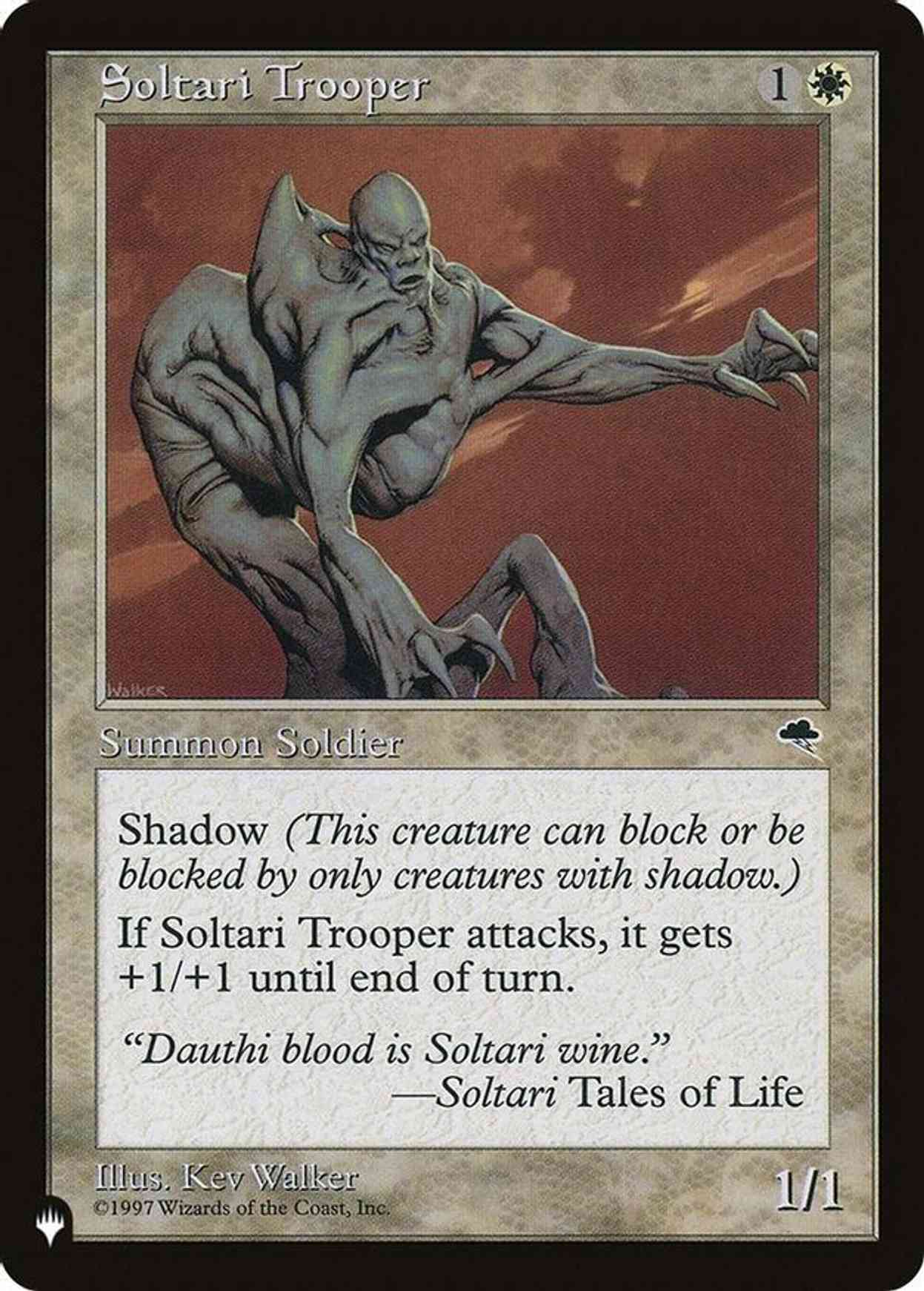 Soltari Trooper magic card front