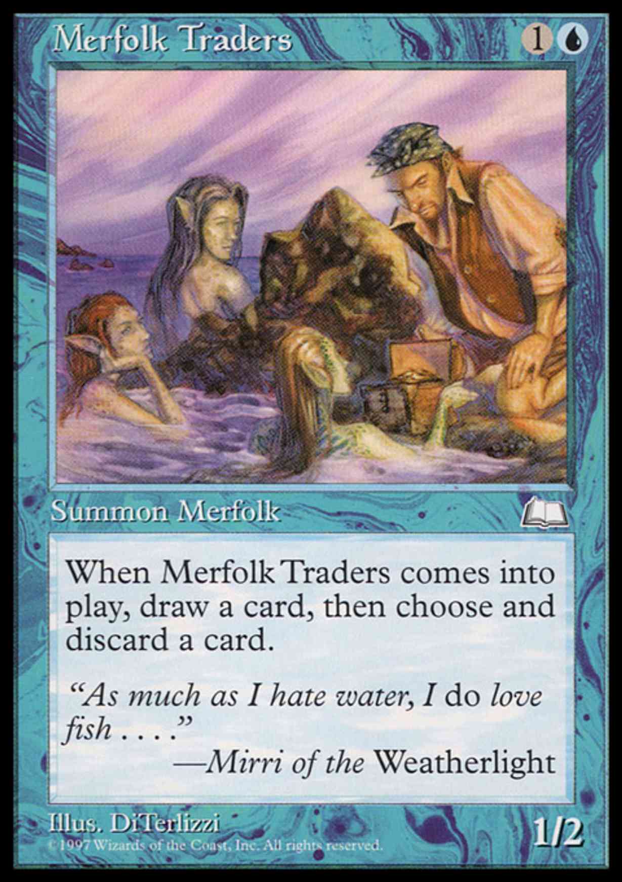 Merfolk Traders magic card front