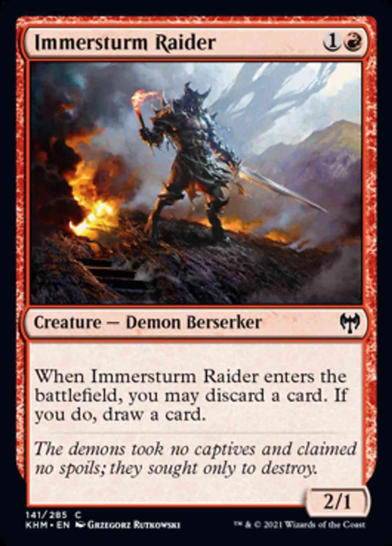 Immersturm Raider magic card front