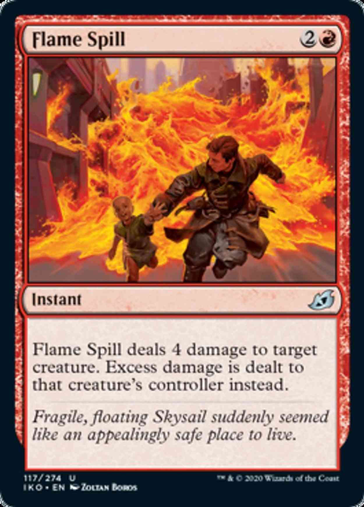 Flame Spill magic card front