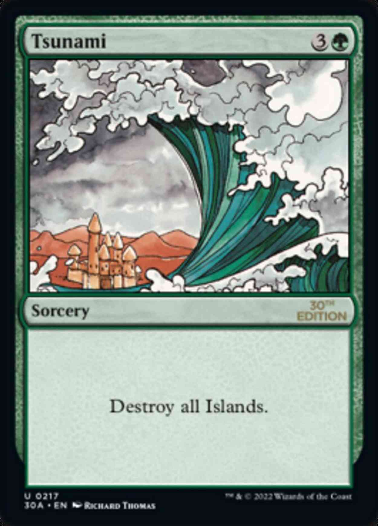 Tsunami magic card front