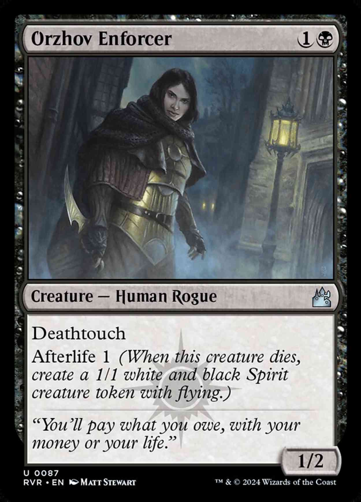 Orzhov Enforcer Price from mtg Ravnica Remastered