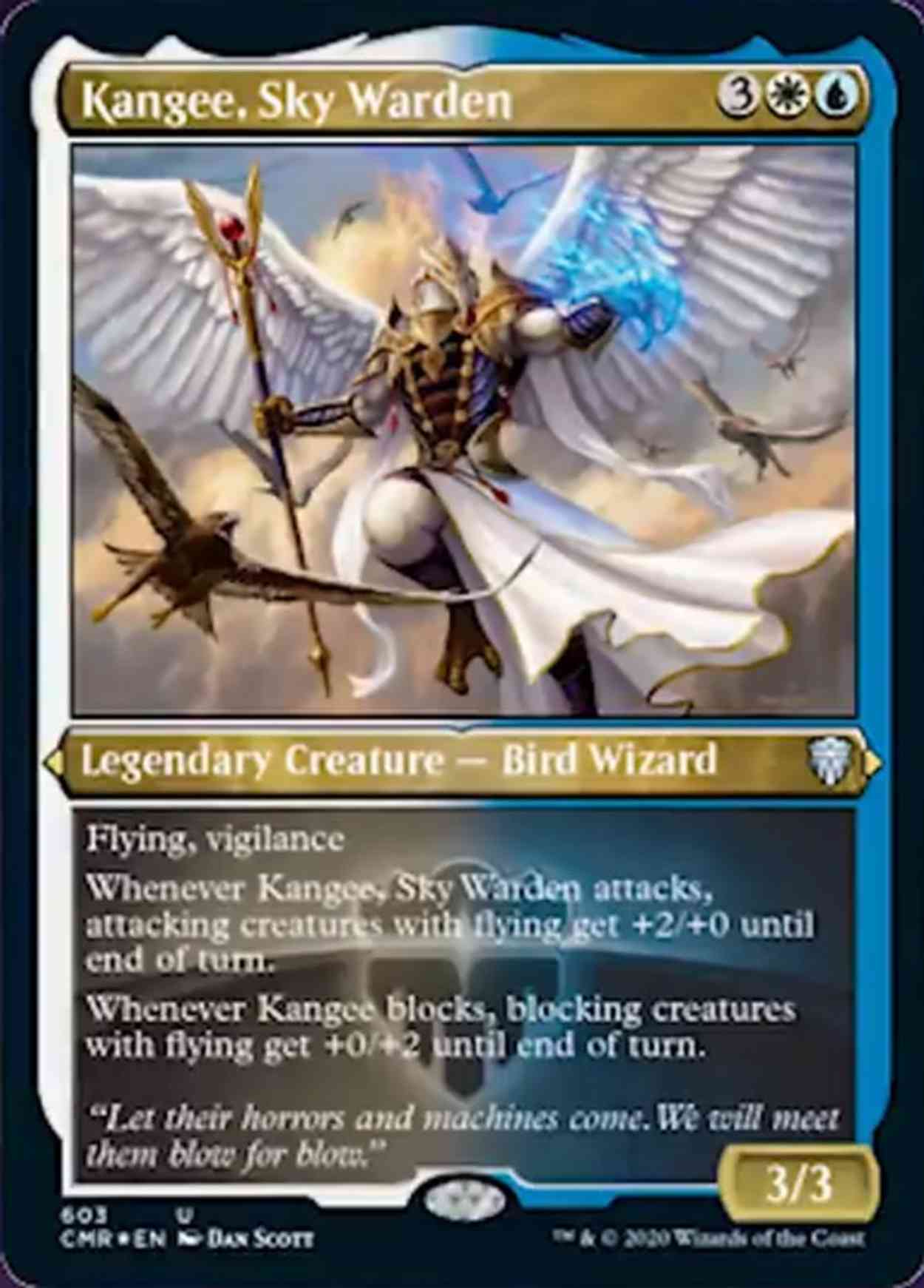 Kangee, Sky Warden (Foil Etched) magic card front