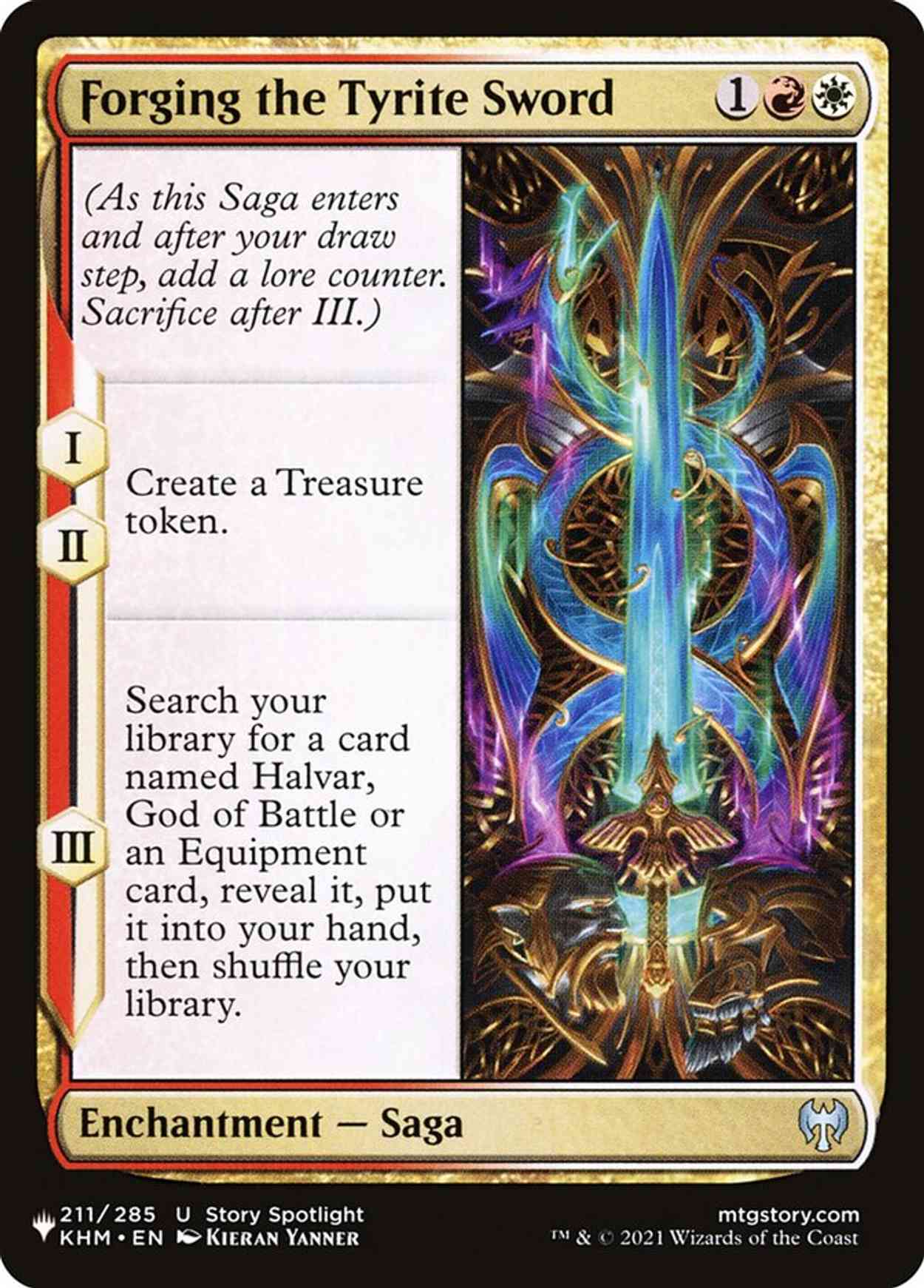 Forging the Tyrite Sword magic card front