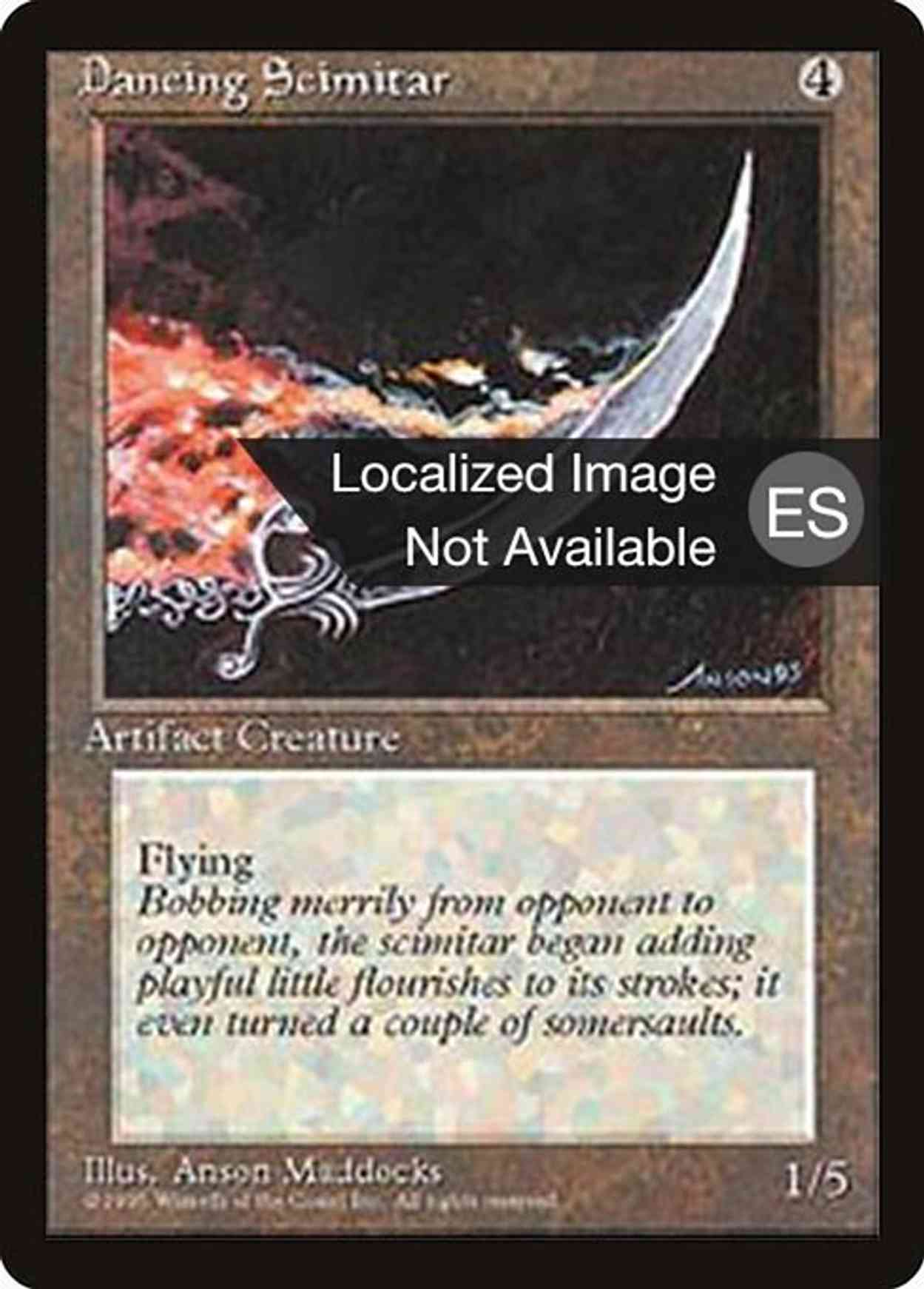 Dancing Scimitar magic card front