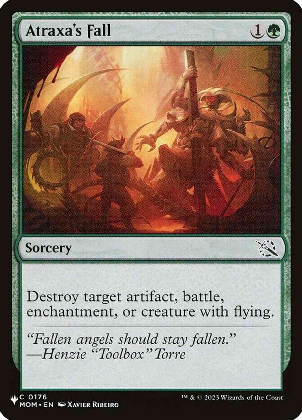 Atraxa's Fall magic card front