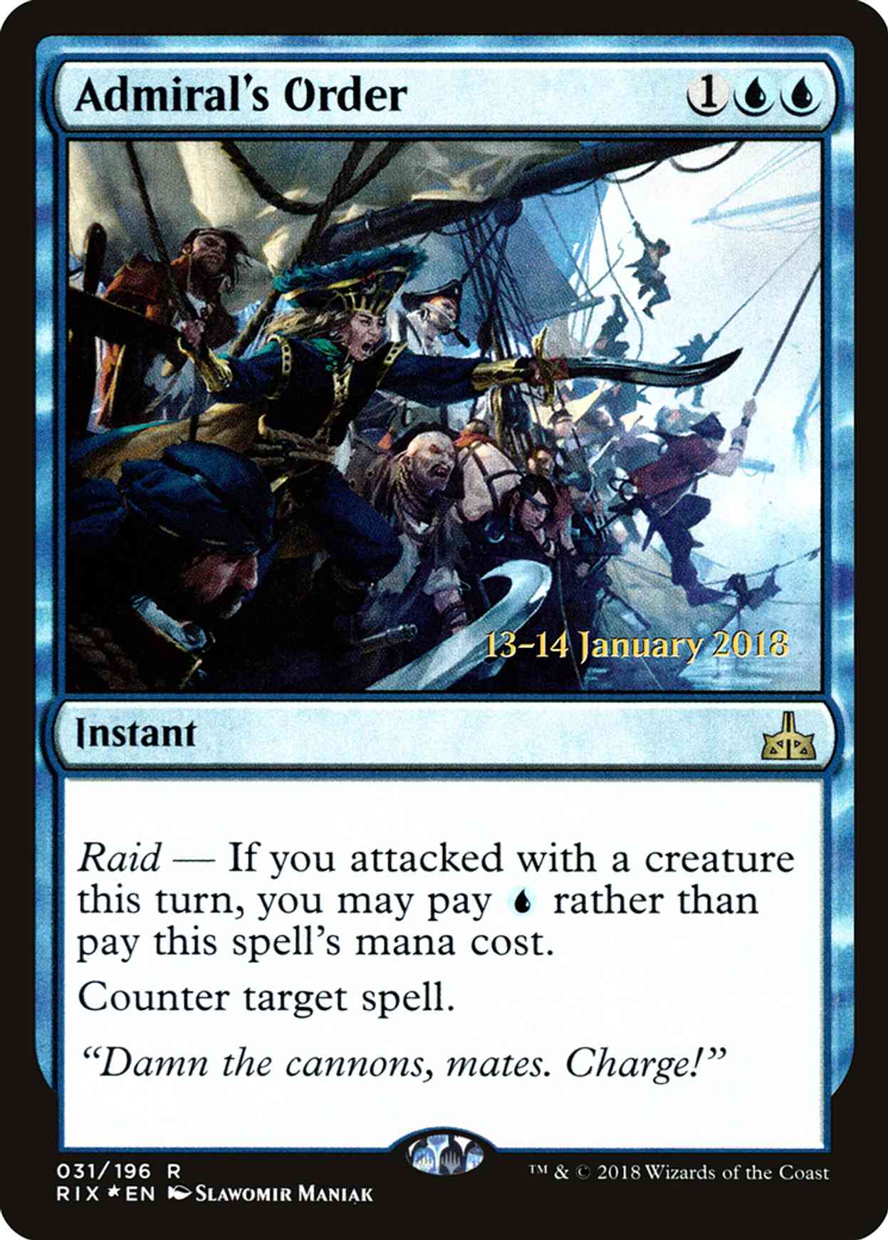 Admiral's Order magic card front