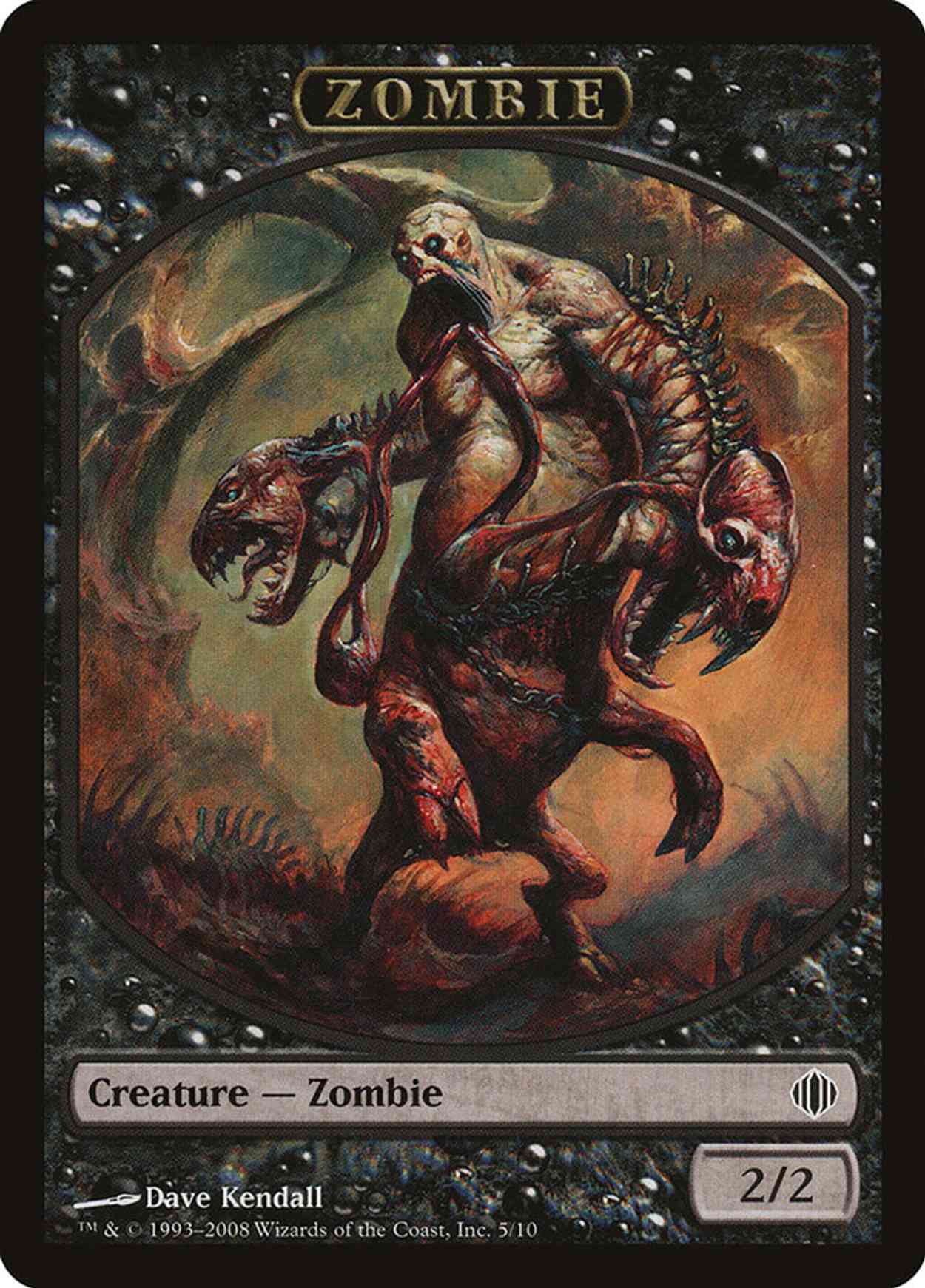 Zombie Token magic card front