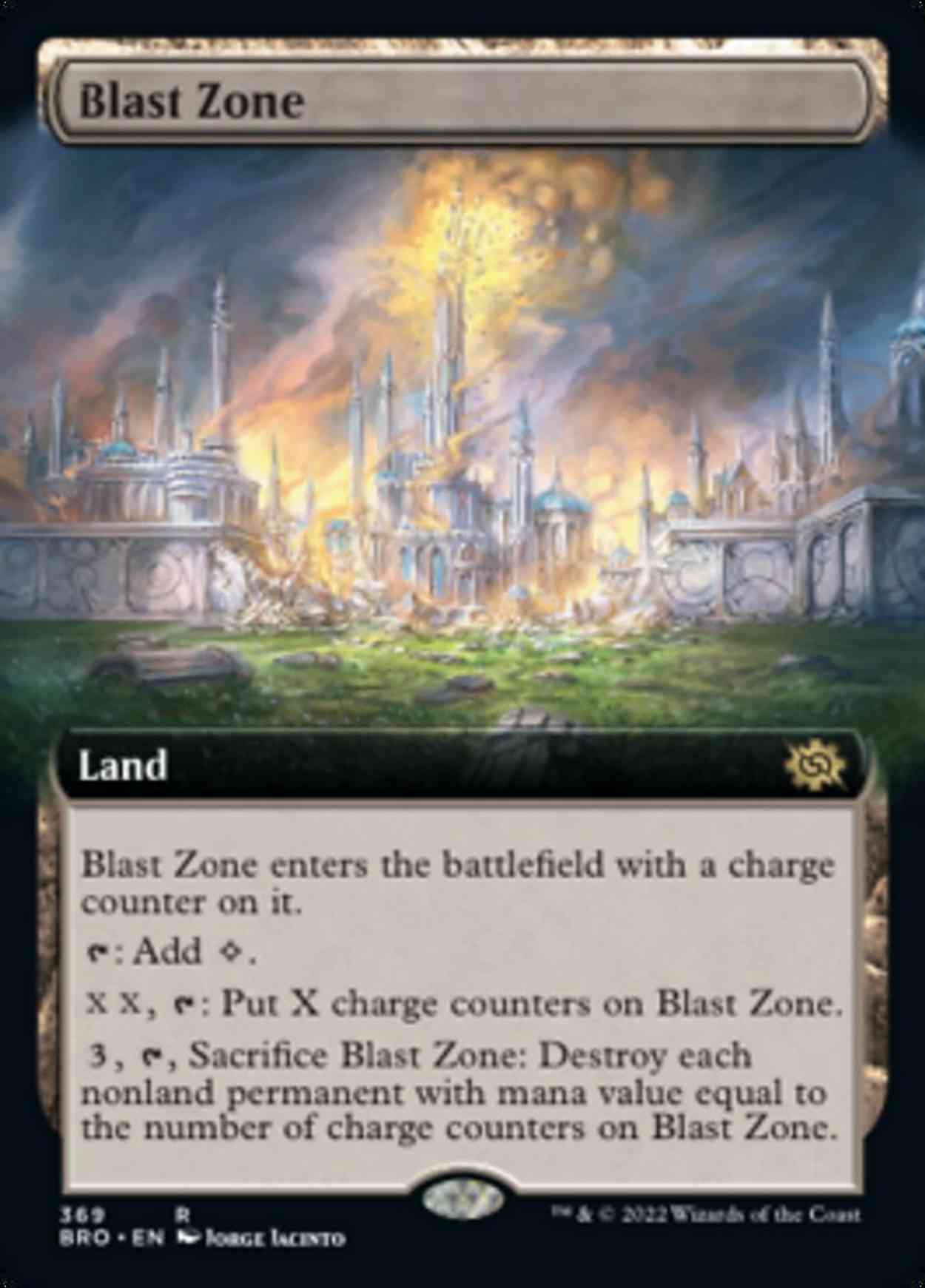 Blast Zone (Extended Art) magic card front