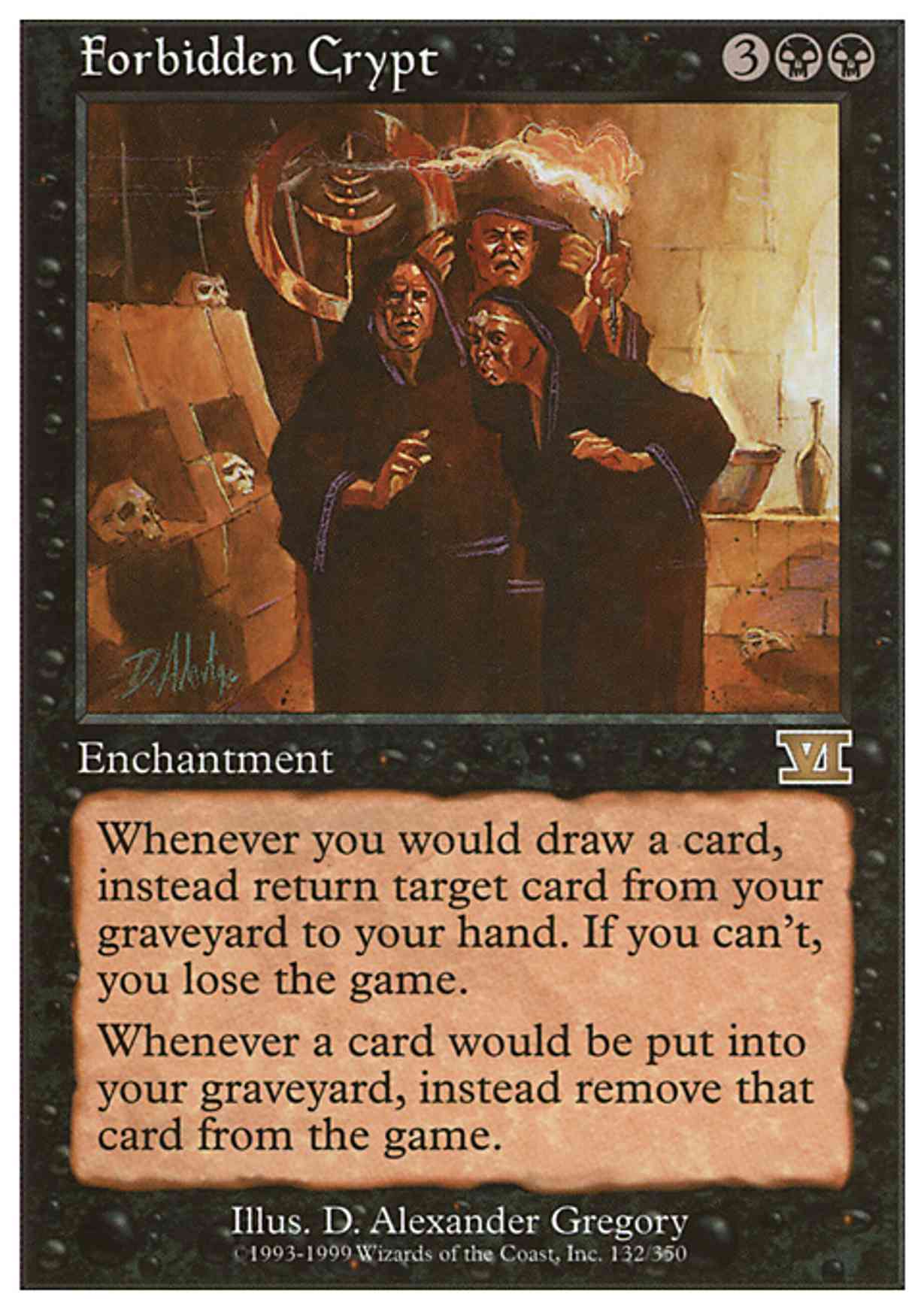 Forbidden Crypt magic card front