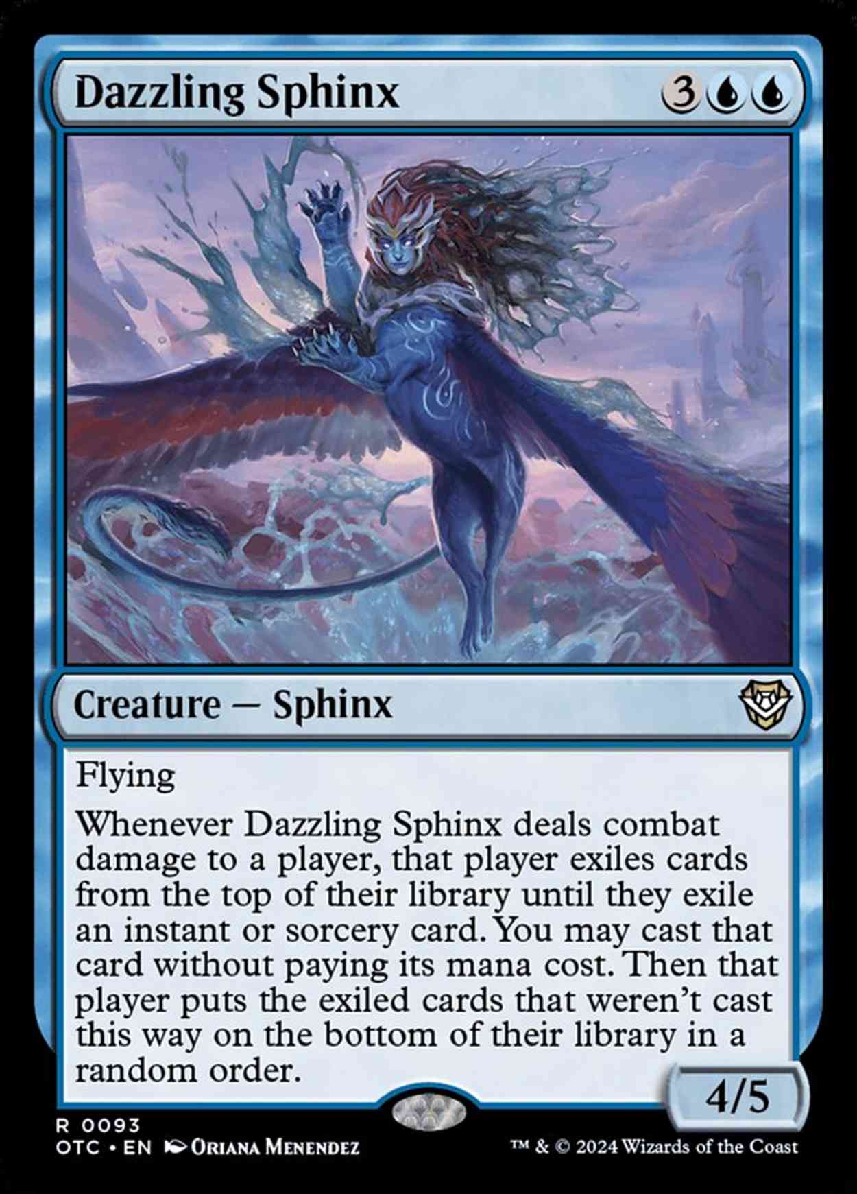 Dazzling Sphinx magic card front