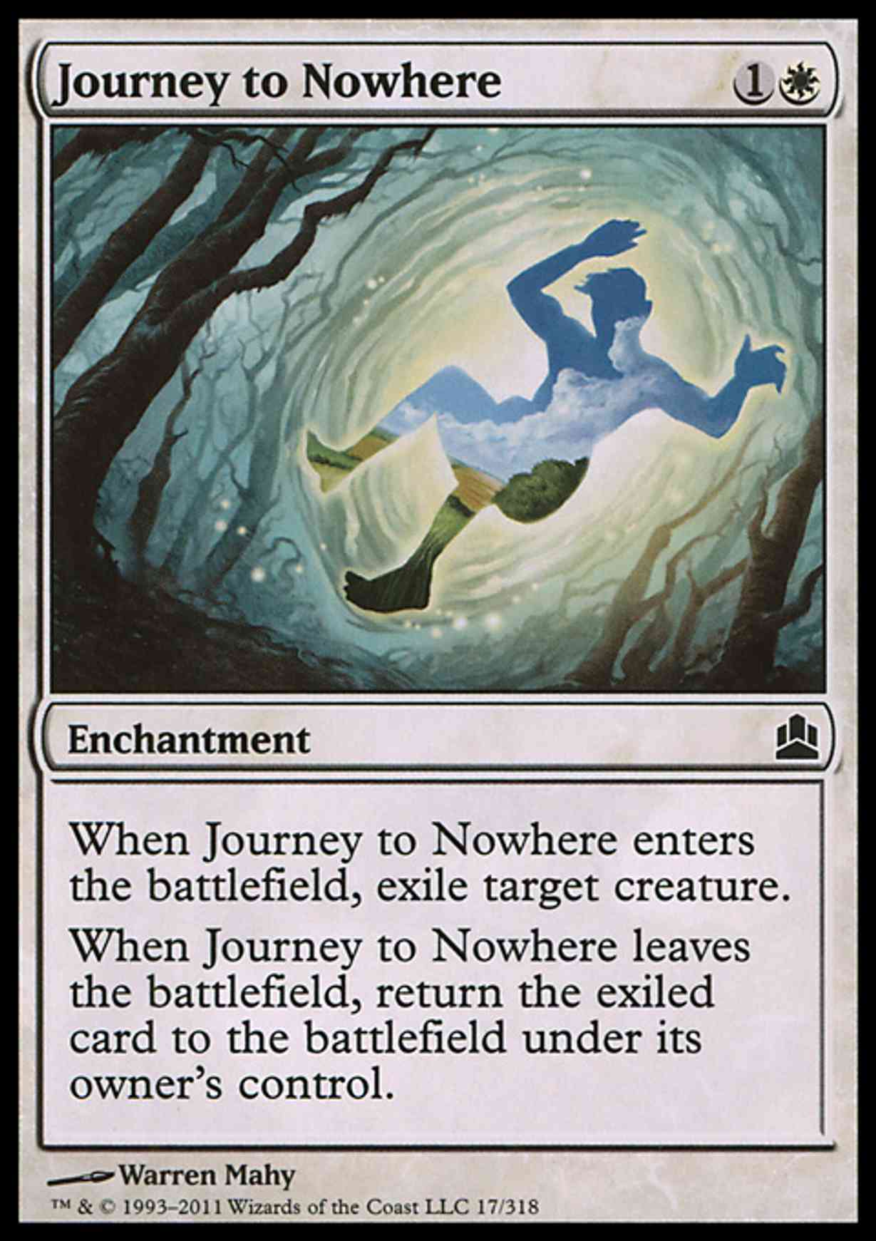 Journey to Nowhere magic card front