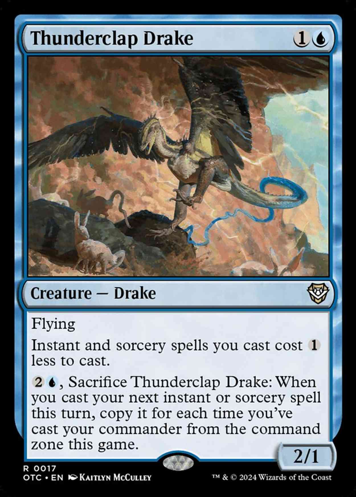 Thunderclap Drake magic card front