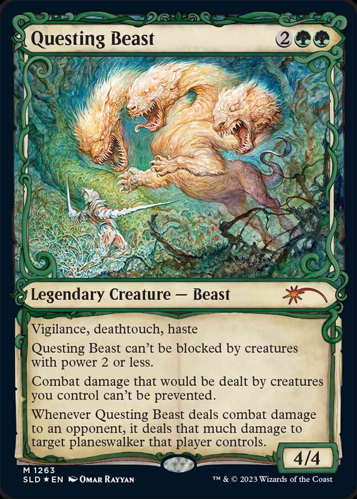 Questing Beast (Halo Foil) magic card front