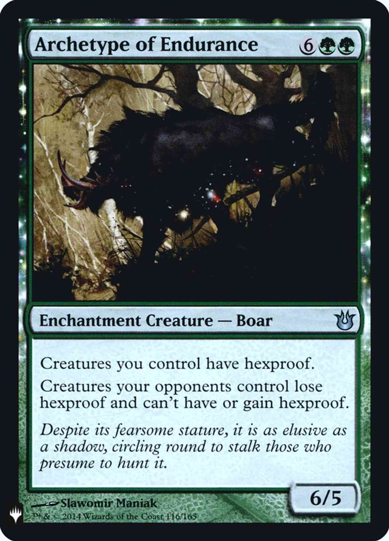 Archetype of Endurance magic card front
