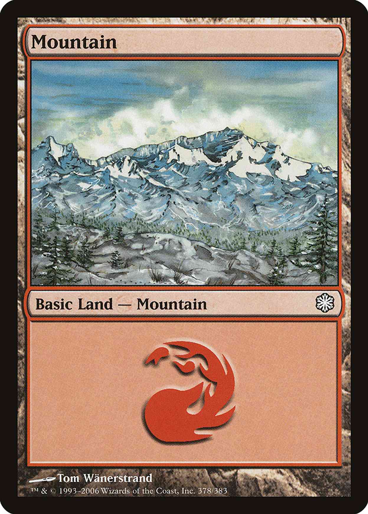Mountain (378) magic card front