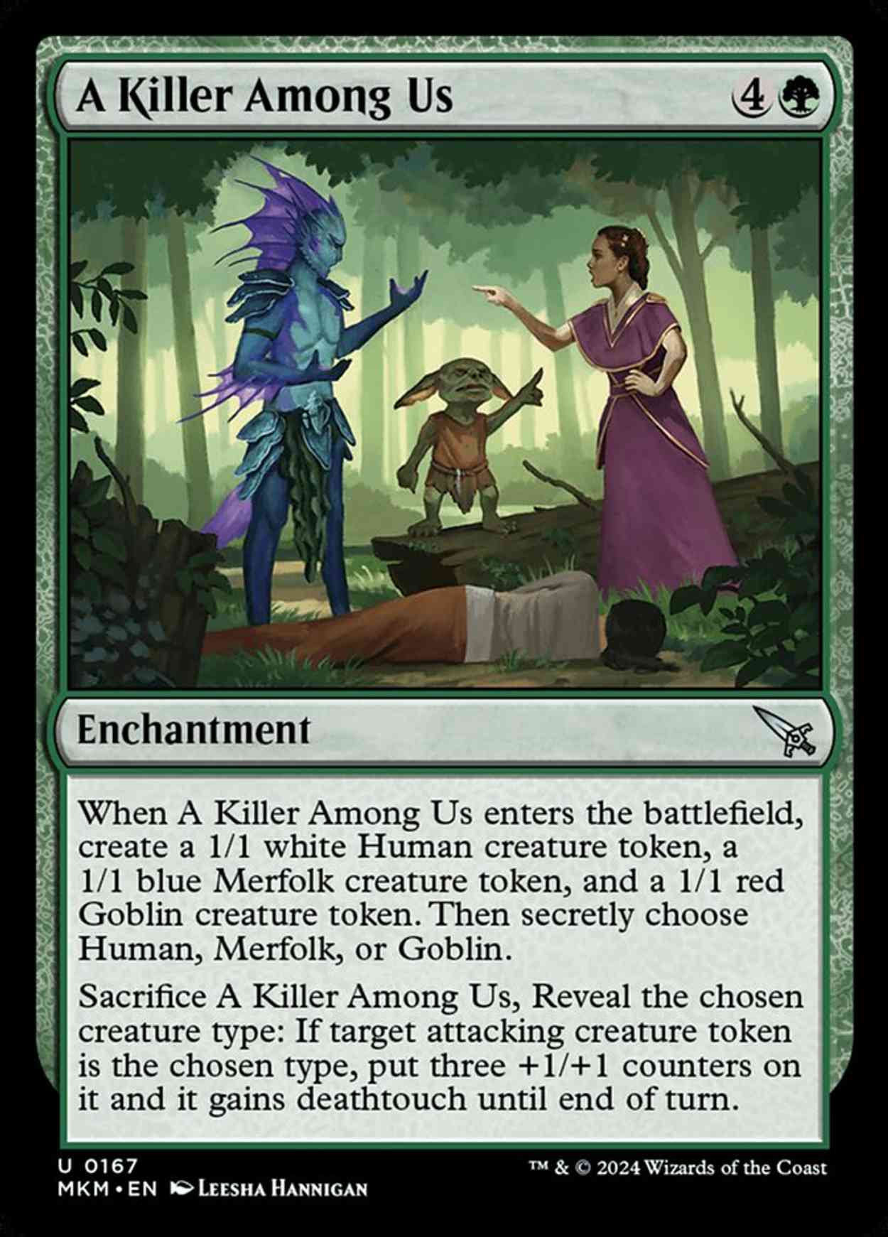 A Killer Among Us magic card front