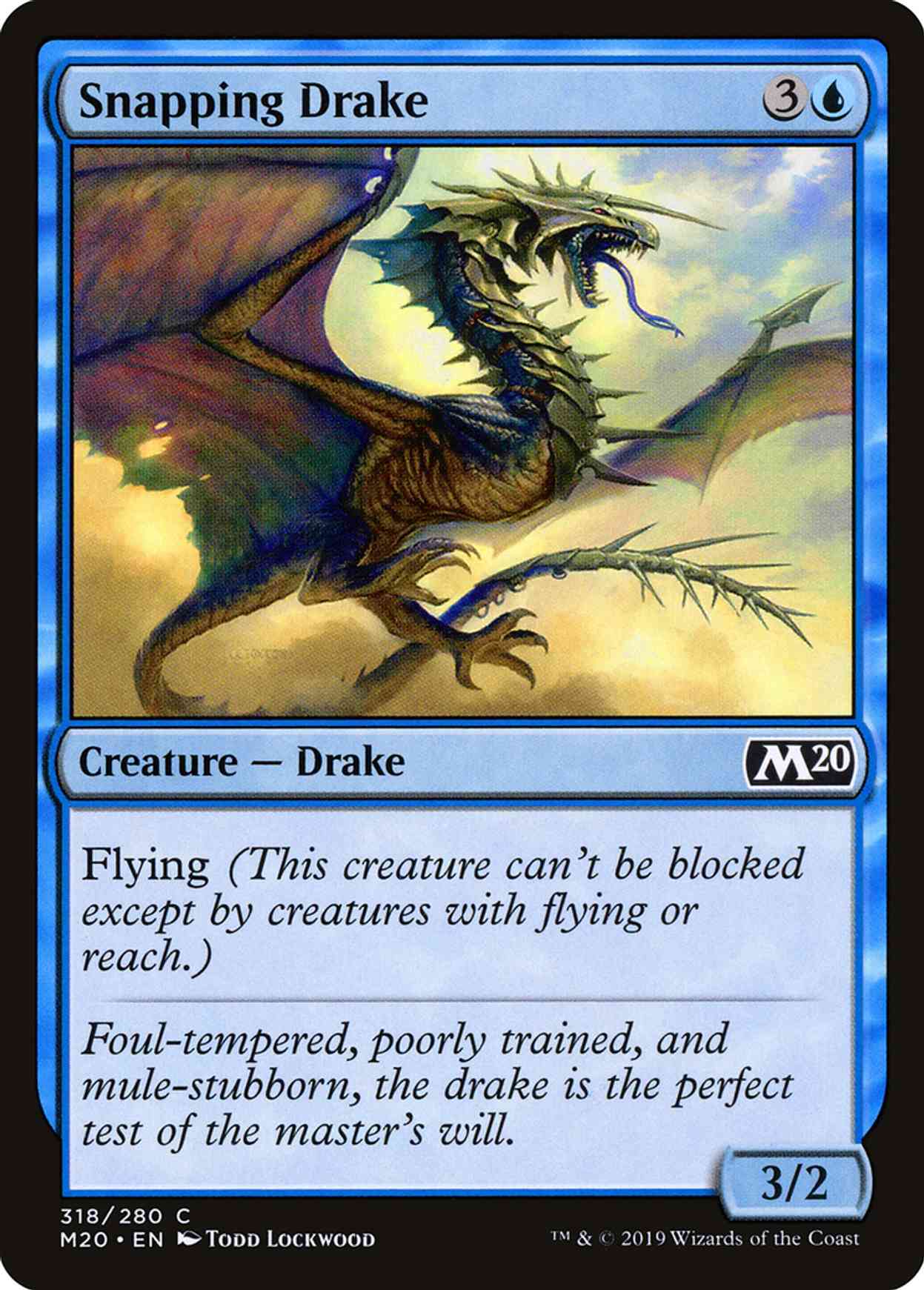 Snapping Drake magic card front
