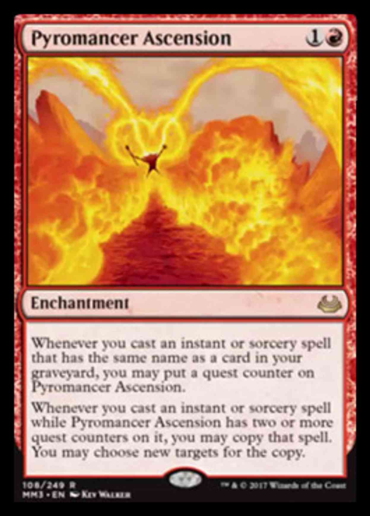 Pyromancer Ascension magic card front